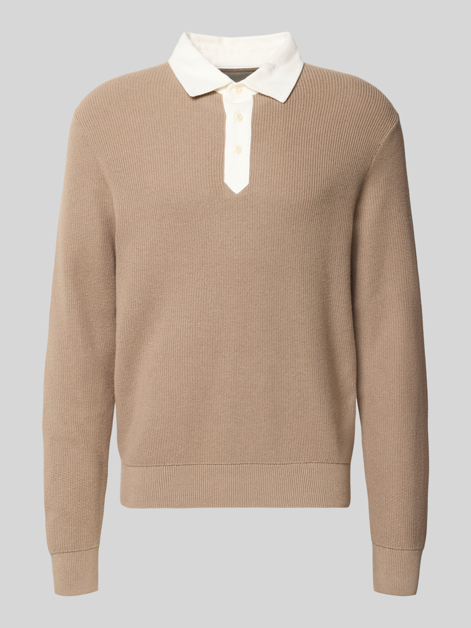 Gant Herren Taupe Pullover Cotton Merino Rugger, Gr. Xxl - Bild 2