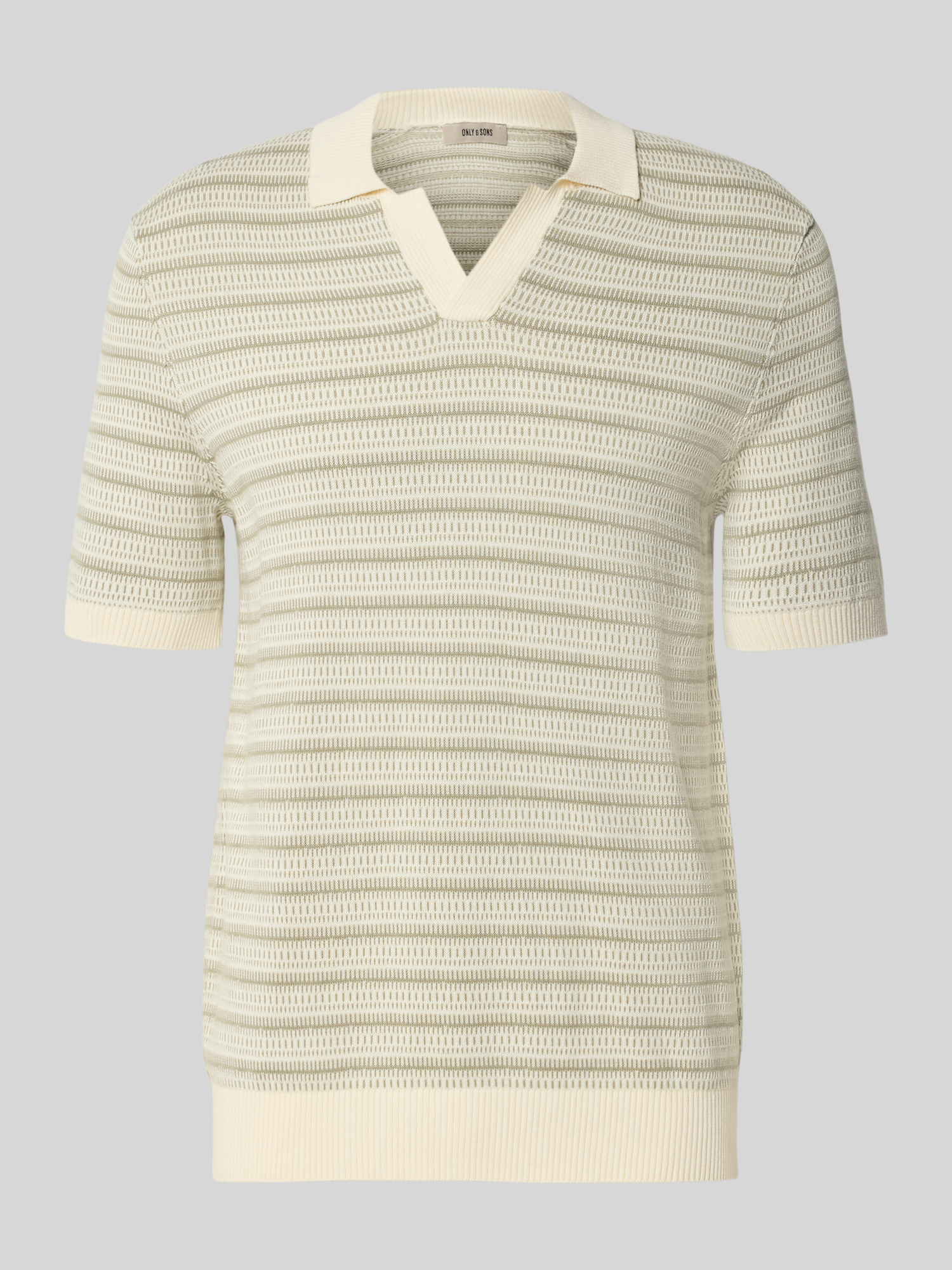 Only & Sons Herren Poloshirt Regular Fit Baumwolle Offwhite XXL