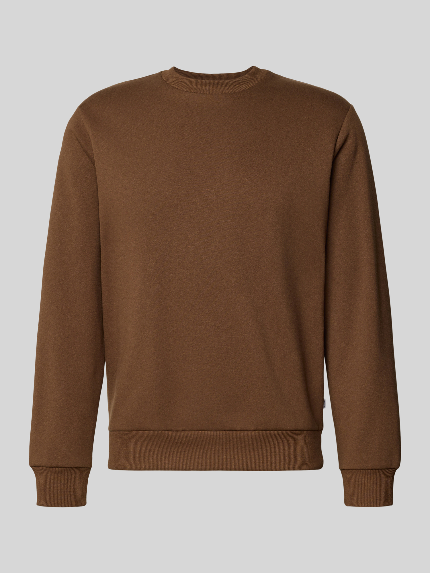 JACK & JONES Herren Sweatshirt in Mittelbraun Größe L aus Baumwollmix