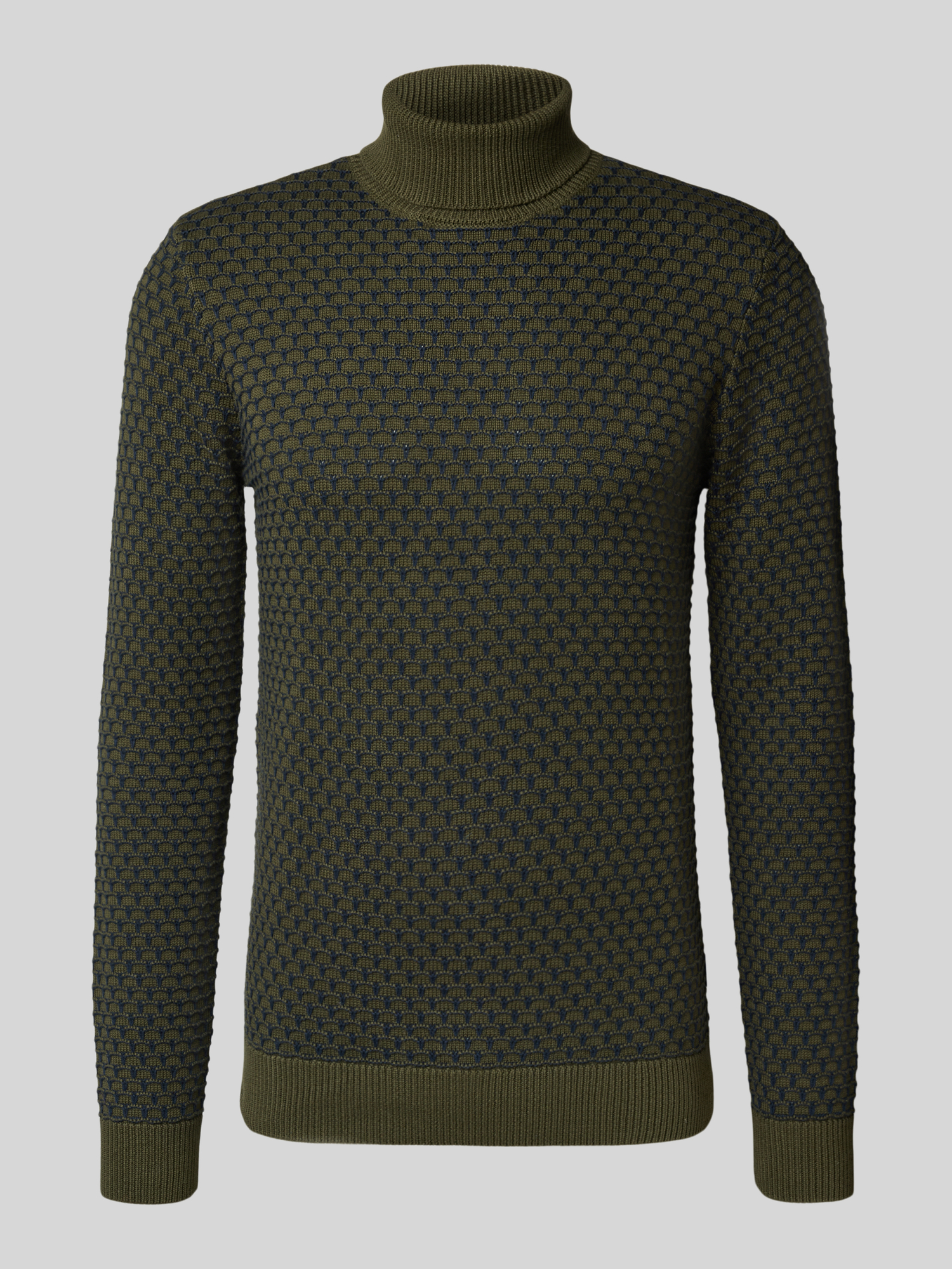 Blend - Pullover Herren - Baumwolle - Oliv - XXL