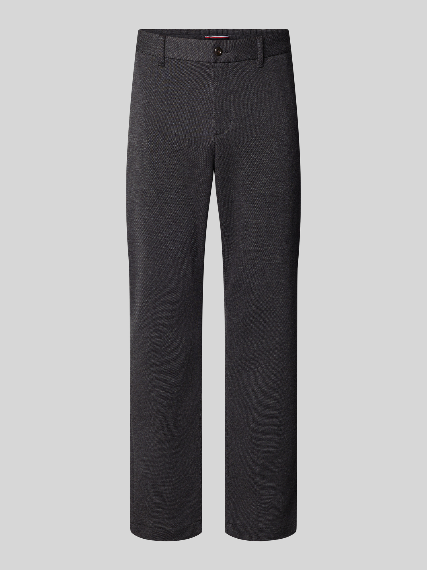 Tommy Hilfiger Herren Schmale Hose Baumwolle Mittelgrau Melange 38/32
