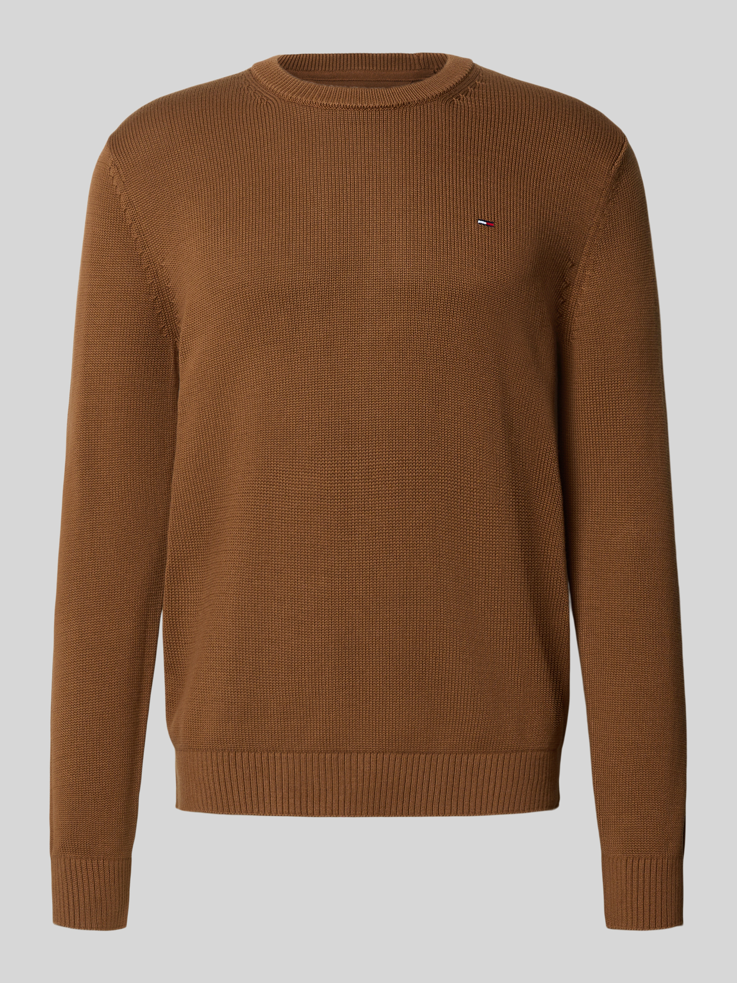 Tommy Jeans - Pullover für Herren - Baumwolle - Mittelbraun - Gr. XS