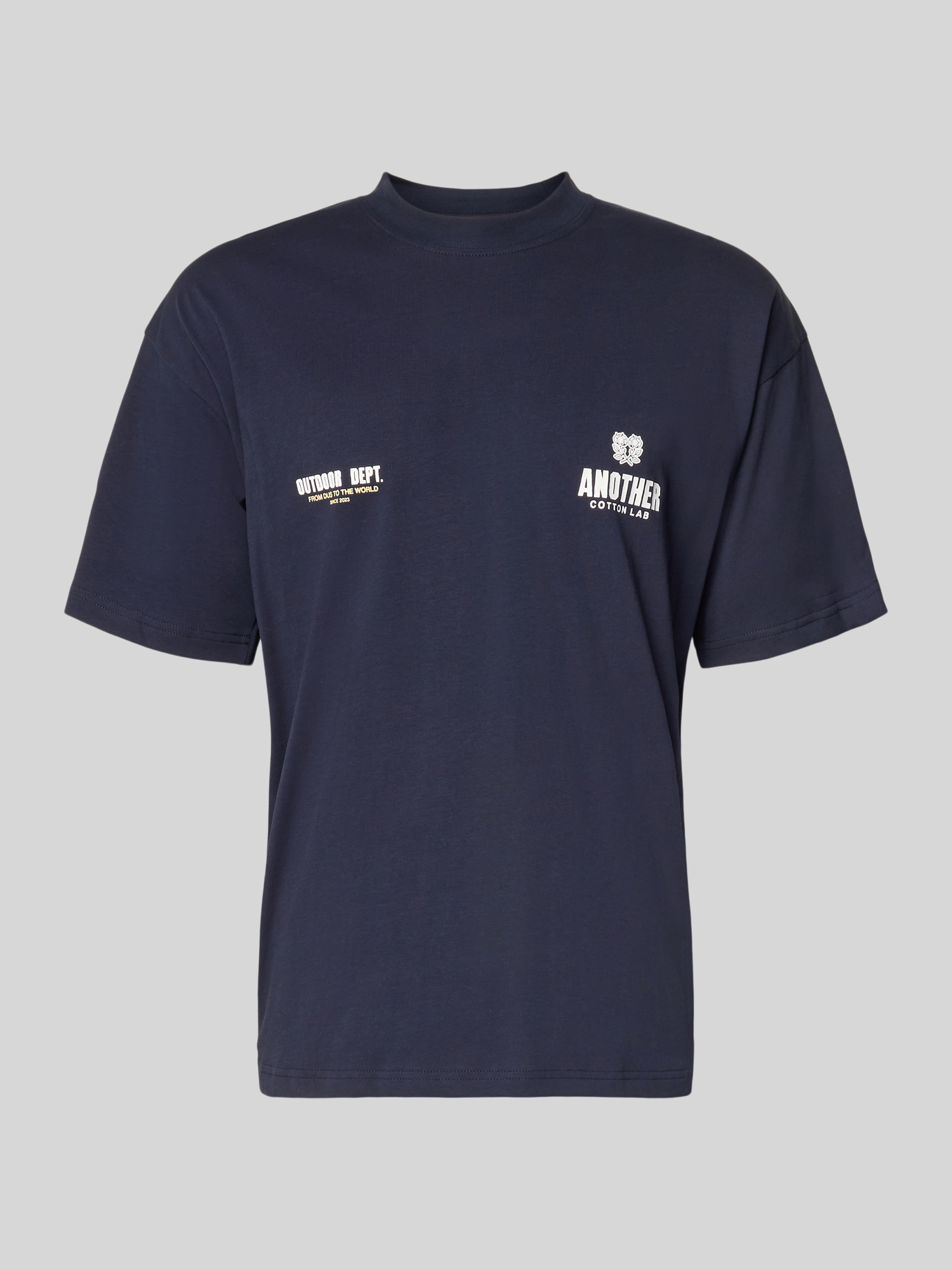 ANOTHER COTTON LAB - T-Shirt - Herren - Dunkelblau - Baumwolle