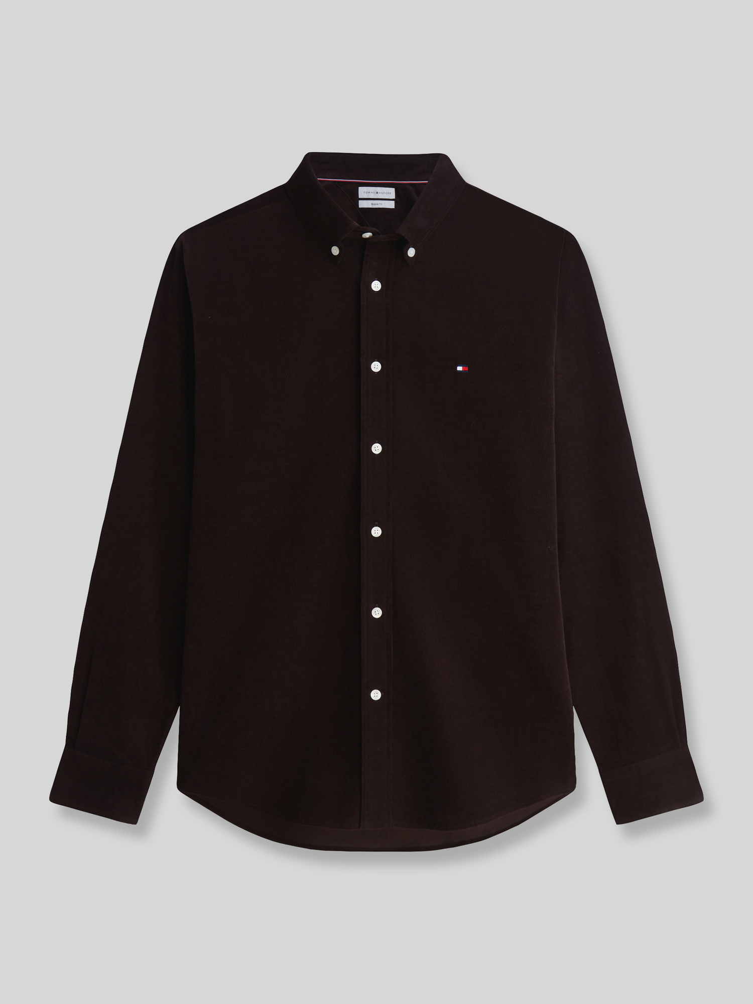 Tommy Hilfiger Herren Mittelbraun Freizeithemden, Braun, Gr. S