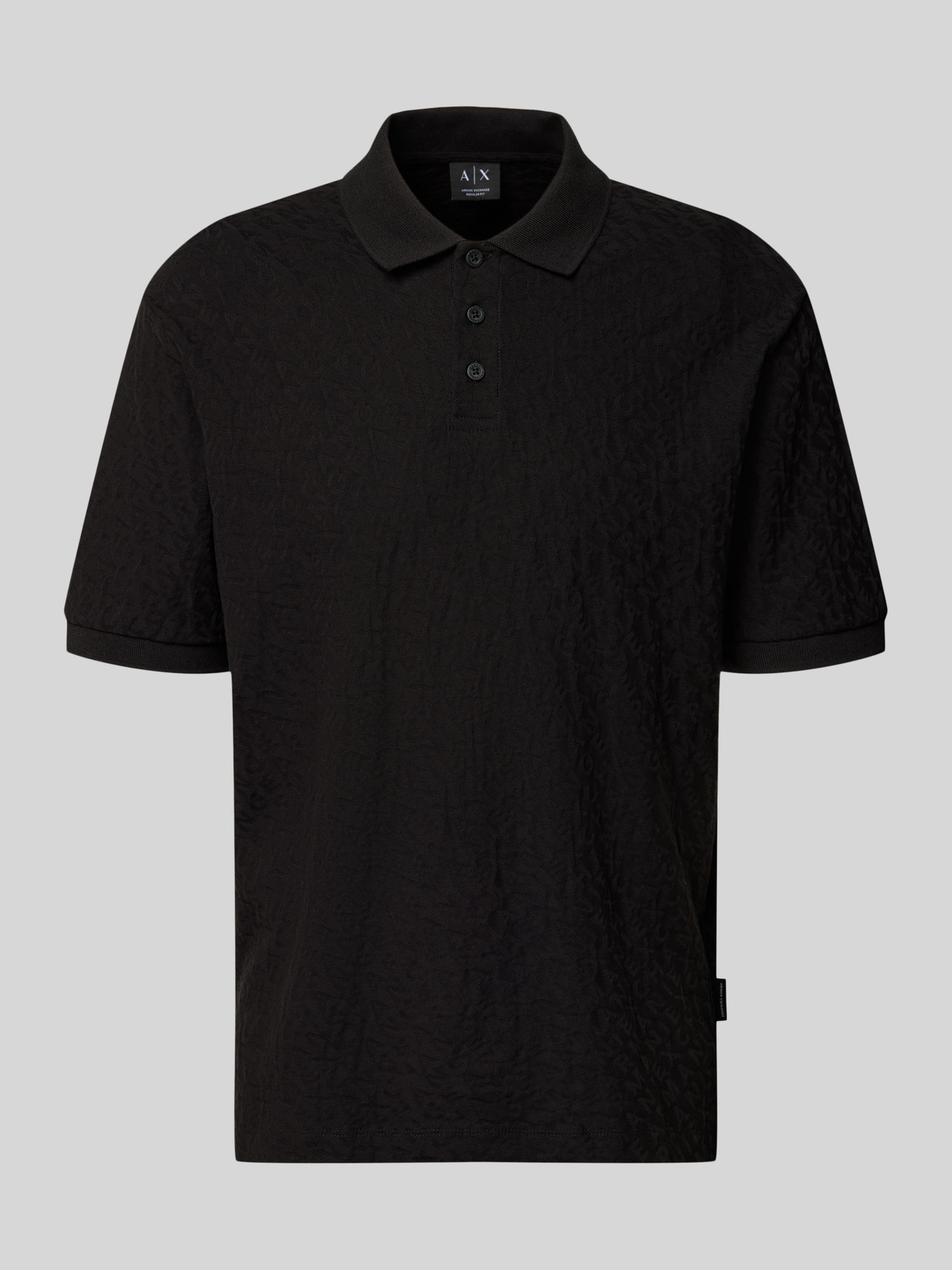 Armani Exchange - Poloshirt für Herren - Baumwolle - Schwarz - Größe M