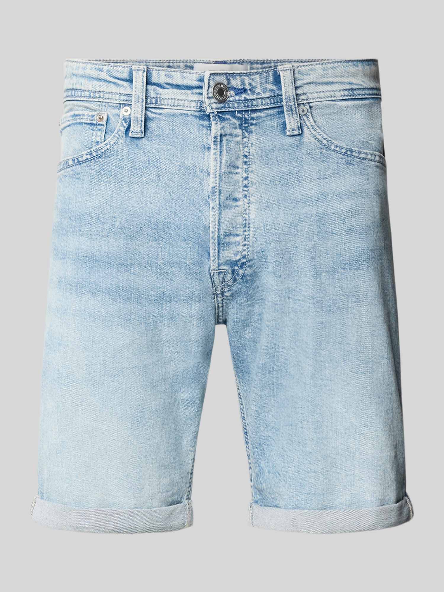 Jack & Jones Herren Jeans Shorts Regular Fit Hellblau XL
