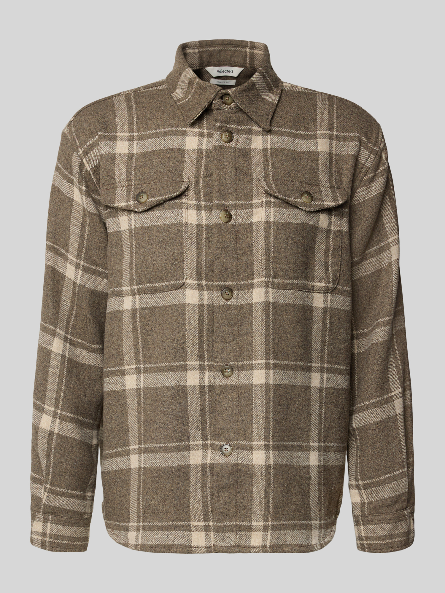Selected Homme - Hemdjacke - Gr. XL - Beige
