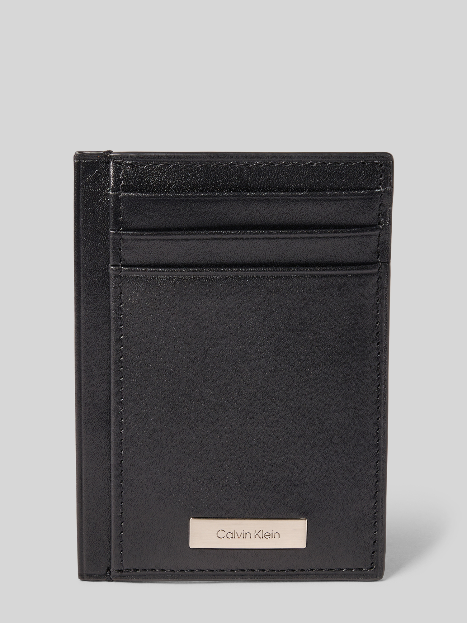 CK Calvin Klein - Kartenetui - Leder - Schwarz - Gr. 1