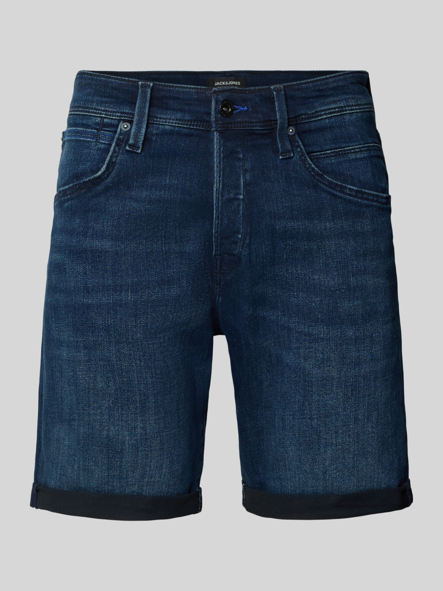 Jack & Jones Herren Jeans Shorts Regular Fit Dunkelblau Gr. S