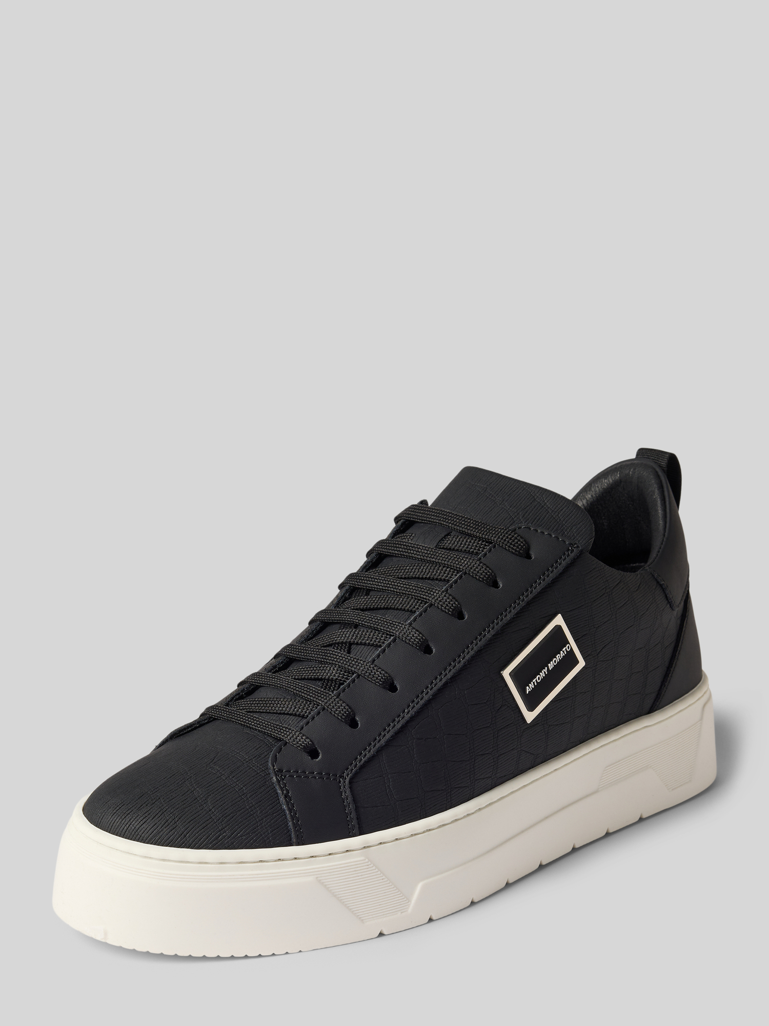 Antony Morato Herren Schwarz Sneaker Low, Gr. 43
