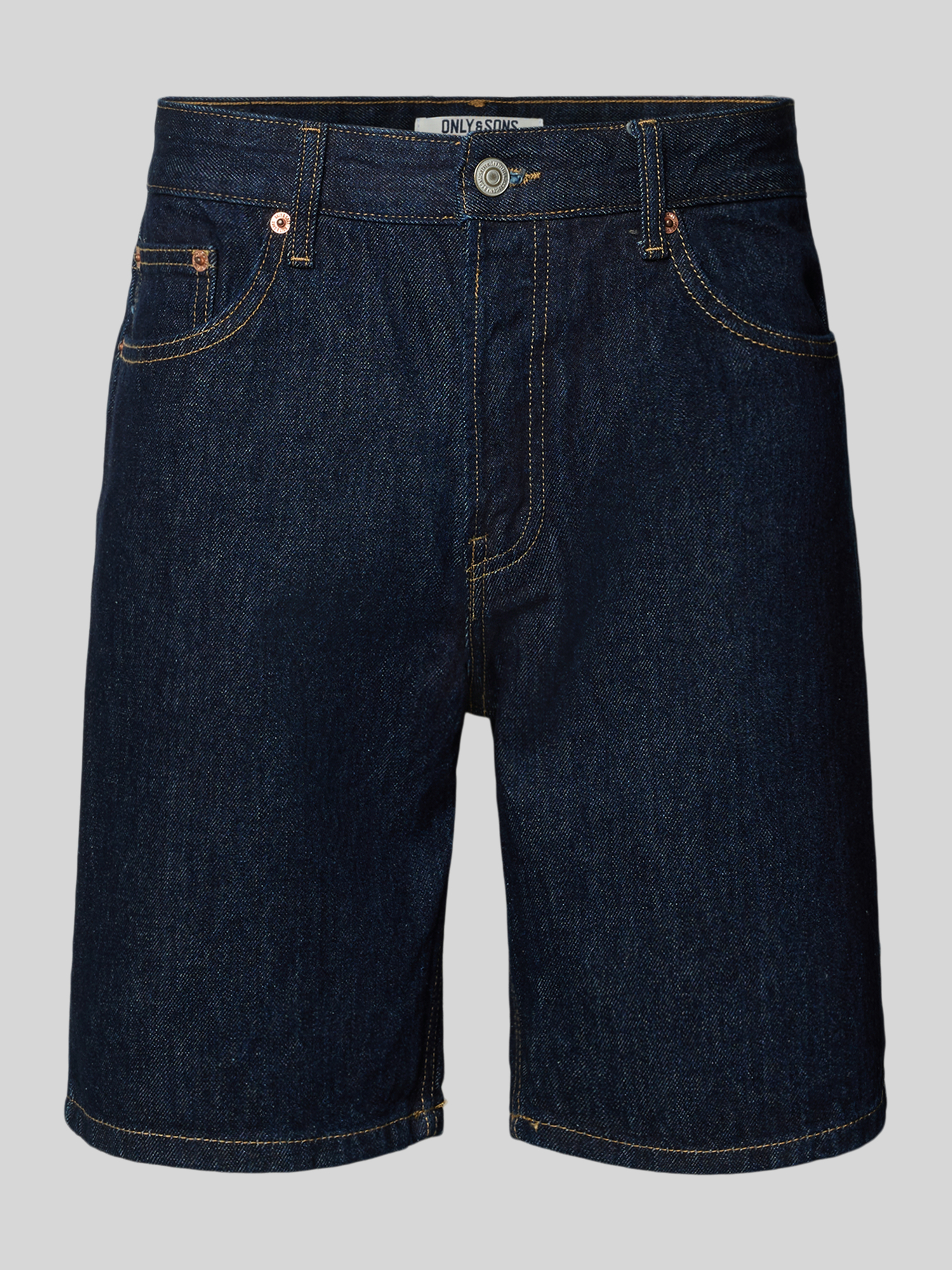 Only & Sons Herren Jeansshorts Gr. XL Marine 80% Baumwolle