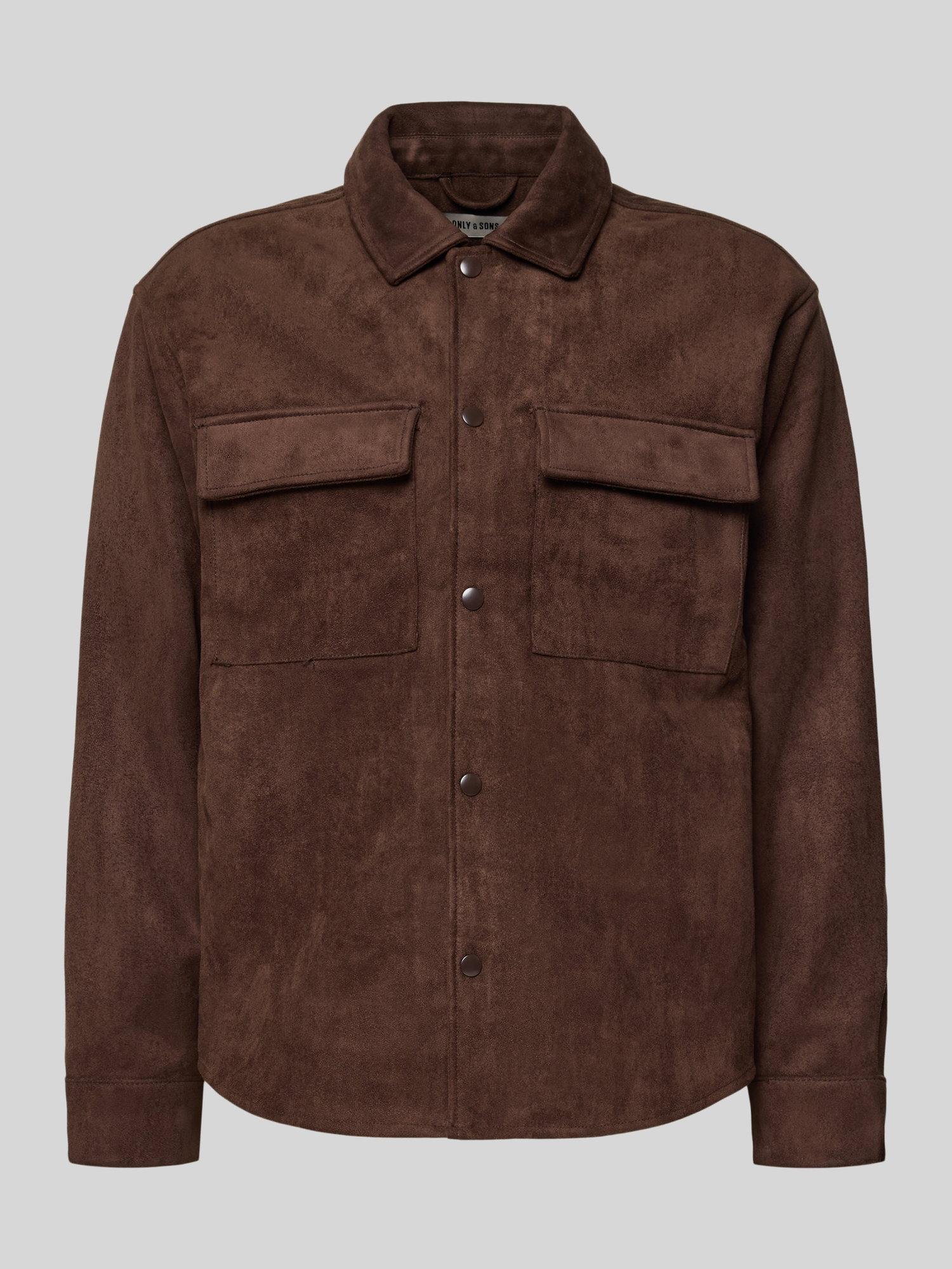 Only & Sons Herren Lederjacke Regular Fit Dunkelbraun XL