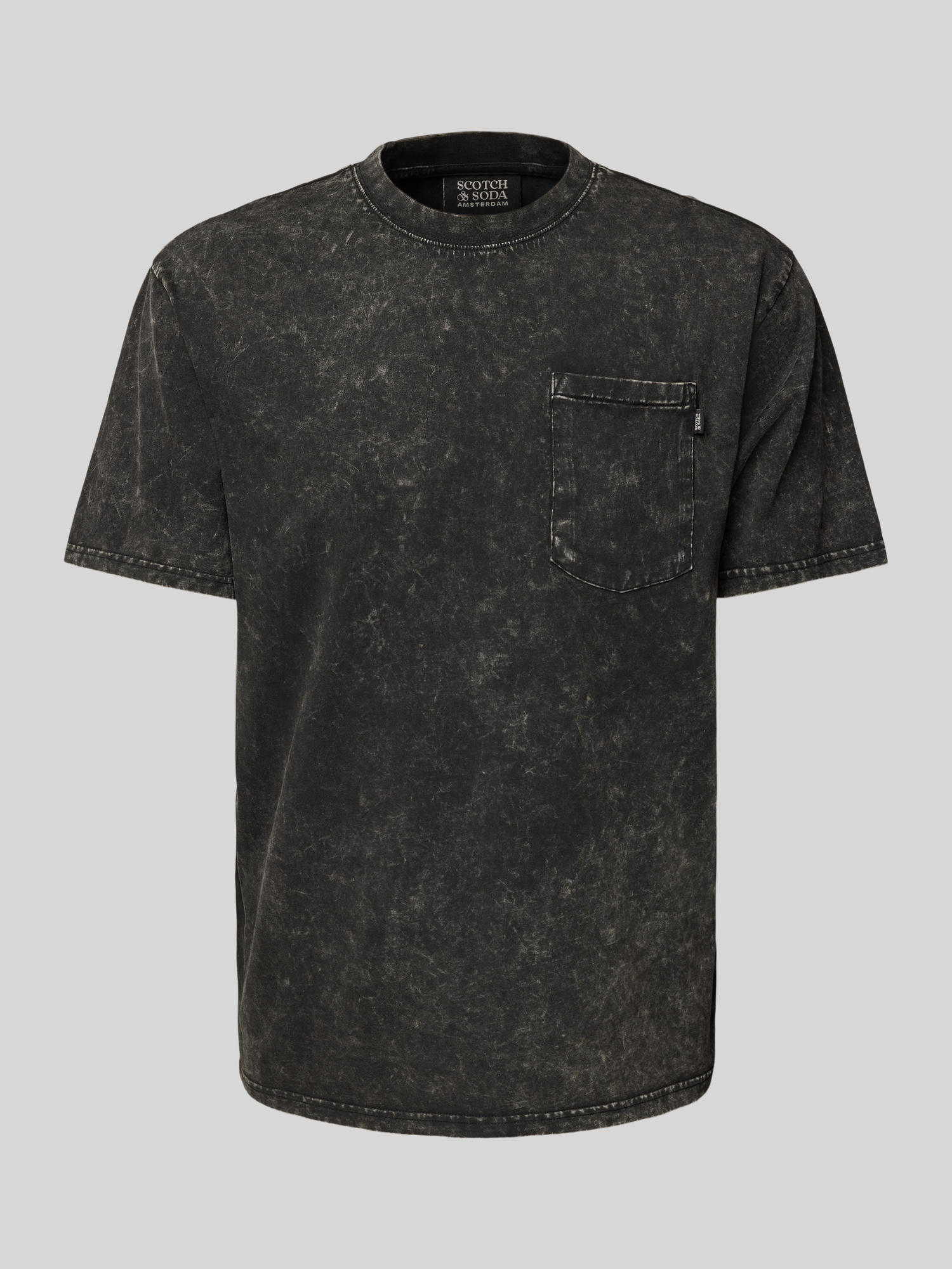 Scotch & Soda Herren T-Shirt - Baumwolle - Schwarz - S