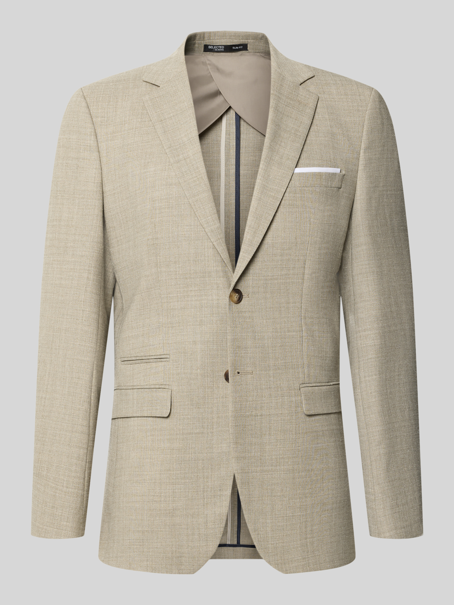 Selected Homme - Herren - Sakko - OASIS - Slim Fit - Größe 48 - Sand