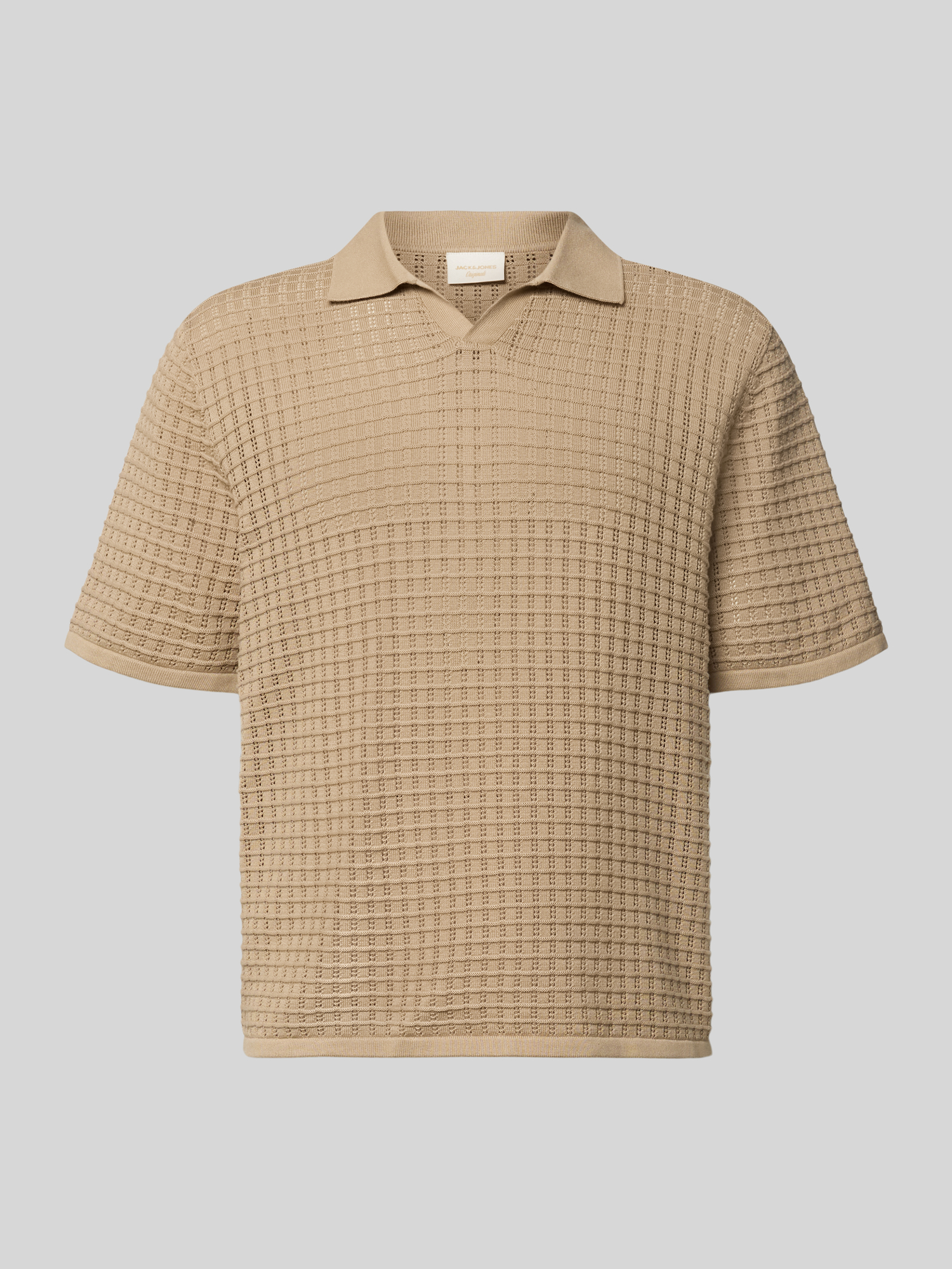 Jack & Jones Herren Poloshirt - Beige - Größe XL