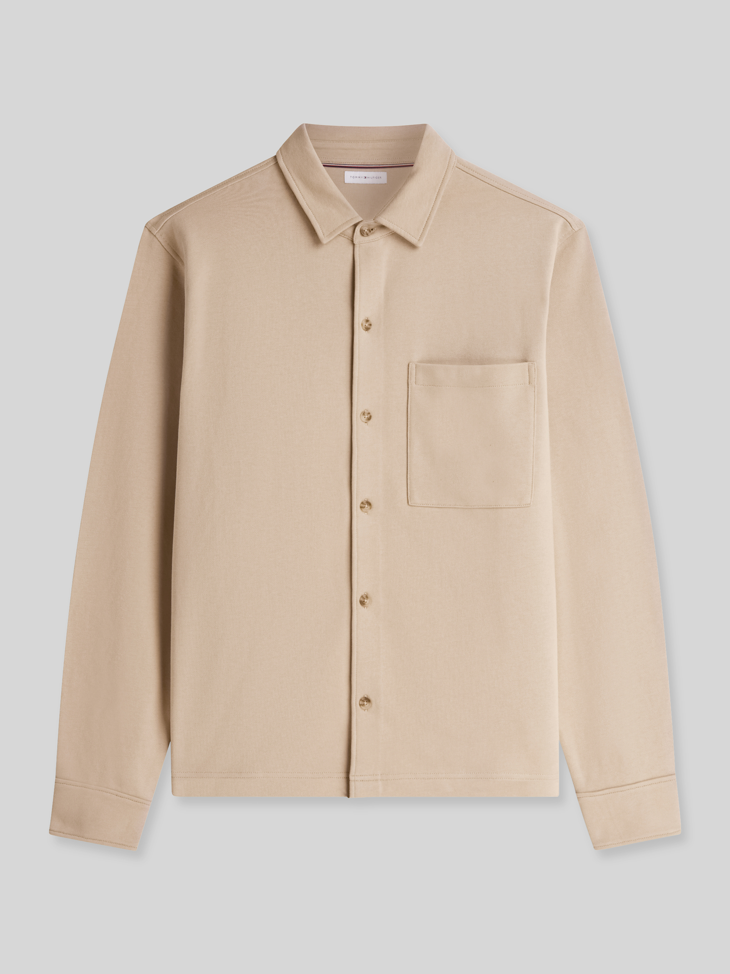 Tommy Hilfiger Herren Hemdjacken Beige Gr. Klein - Bild 3