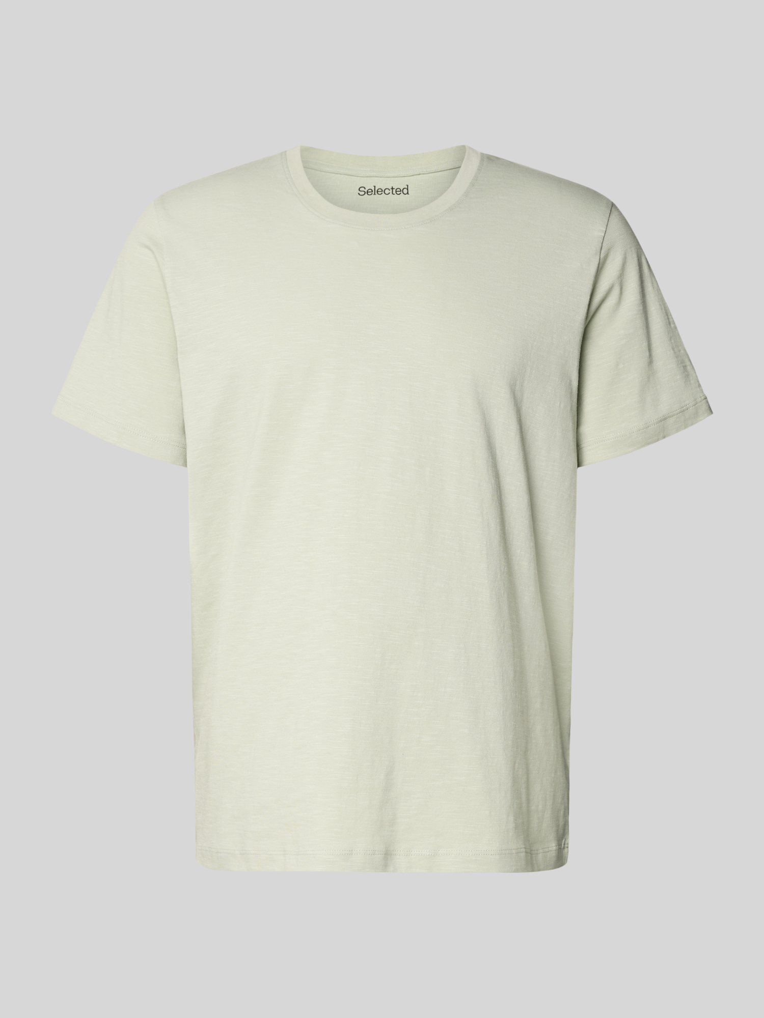 Selected Homme - Herren T-Shirt - Baumwolle - Lind - M