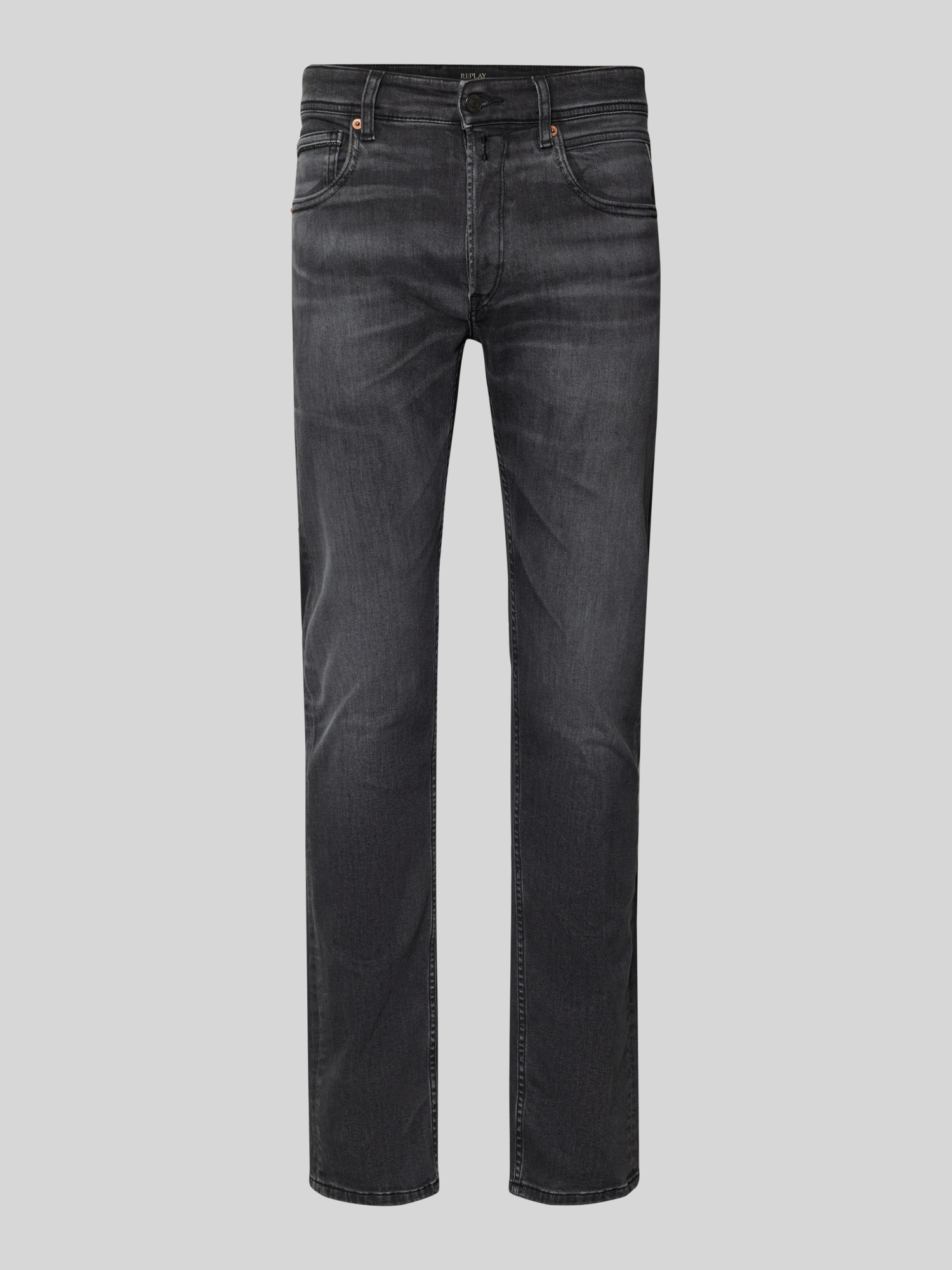 Replay Herren Slim Fit Jeans Dunkelgrau Größe 38/32
