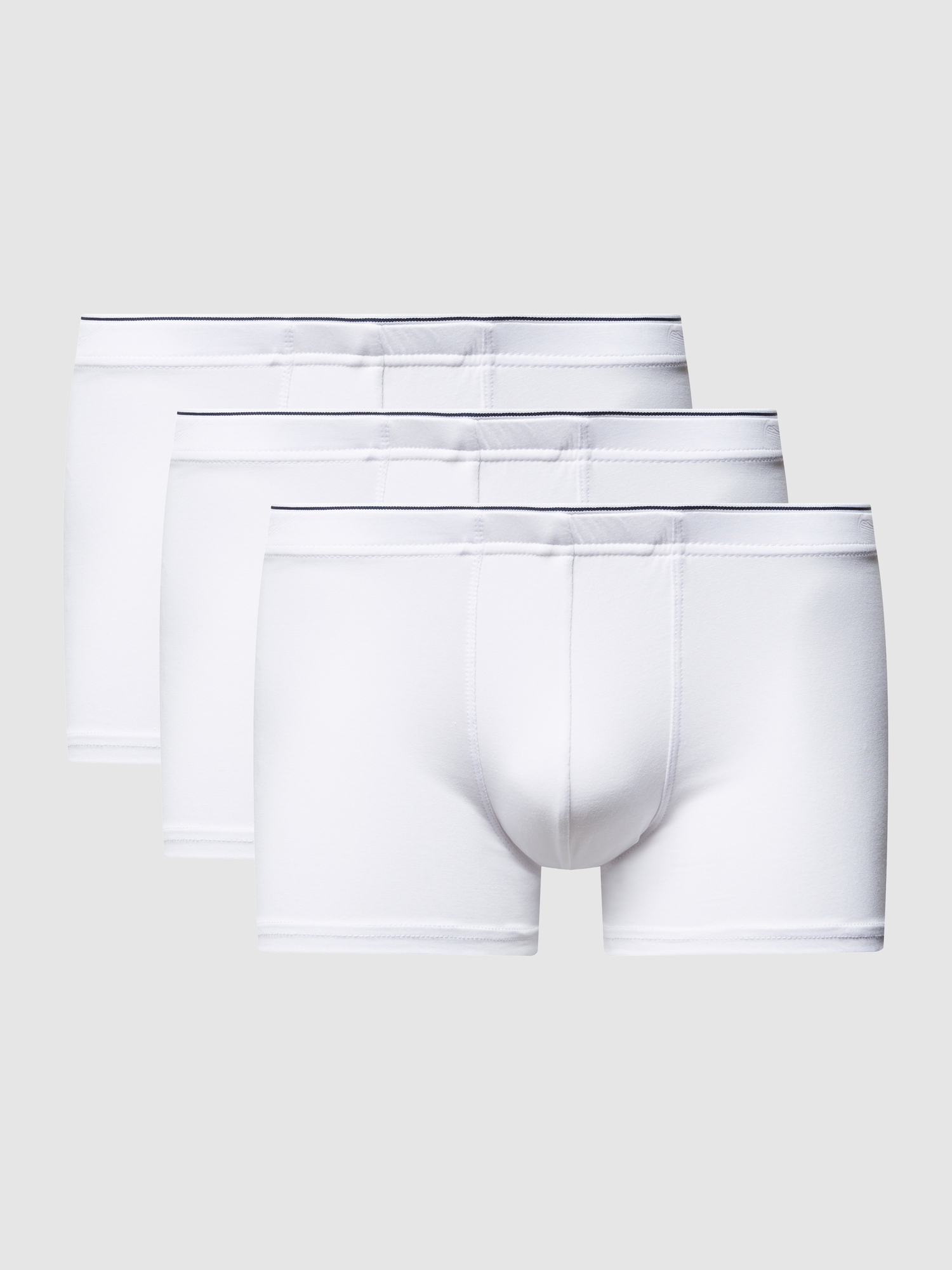 MCNEAL Herren Trunks Baumwolle Elasthan Mix Weiss M