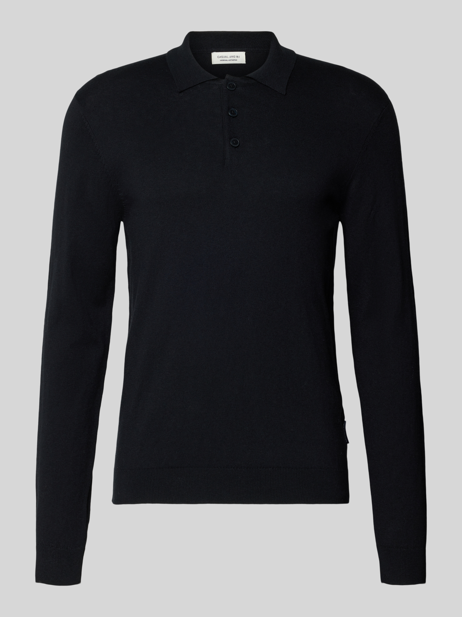 Casual Friday Herren Pullover Kaschmir Regular Fit Schwarz XXL