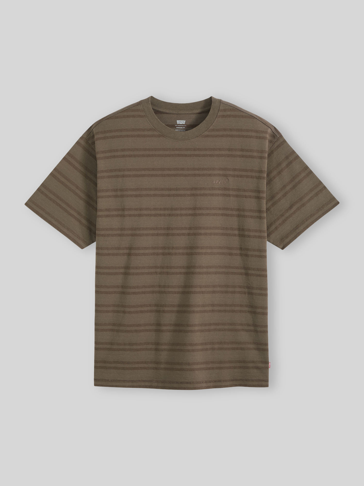 Levi's Herren Braun Gestreiftes T-Shirt In - Bild 2