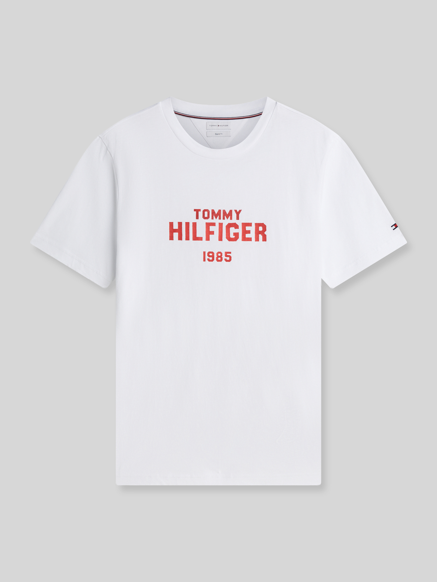 Tommy Hilfiger Herren Weiss T-Shirts, Beige, Gr. S