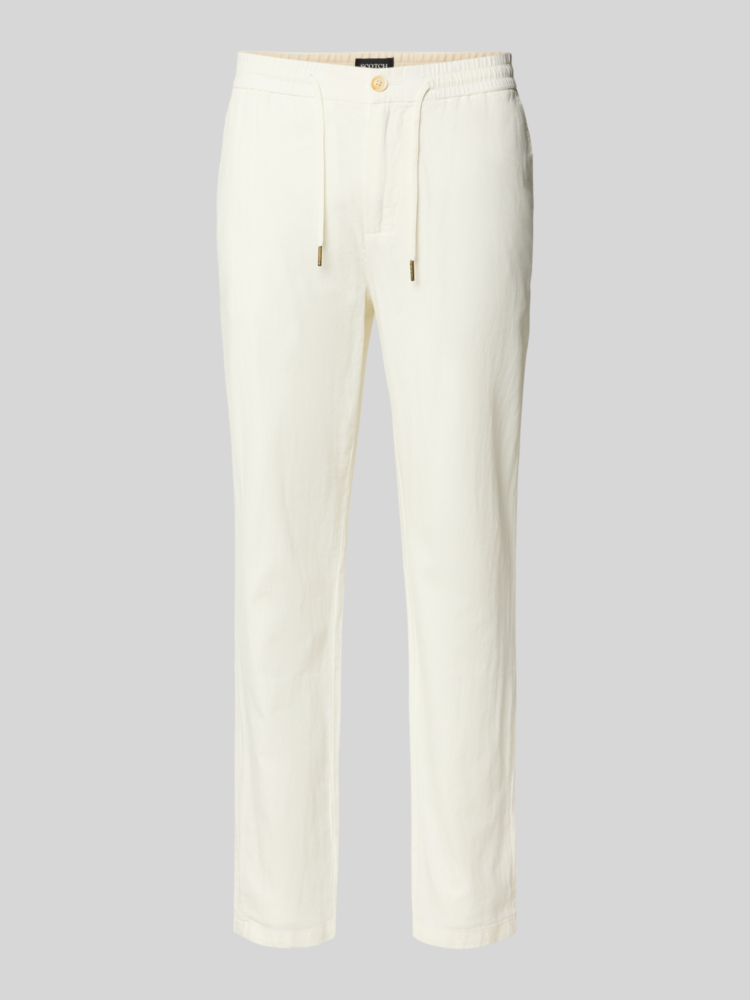 Scotch & Soda - Herren - Jogpants - 31/32 - Offwhite - Baumwolle Leinen Mix