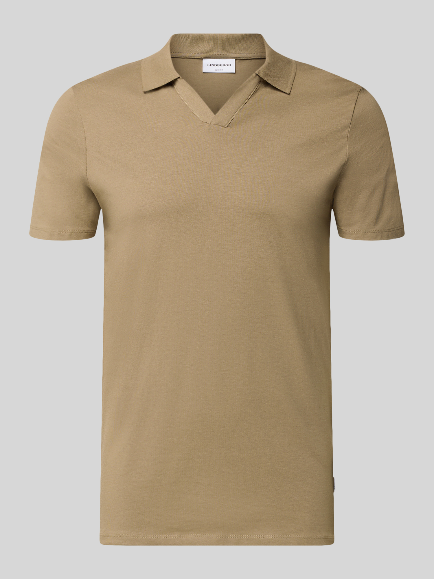 Lindbergh Herren Poloshirt - Beige - XXXL