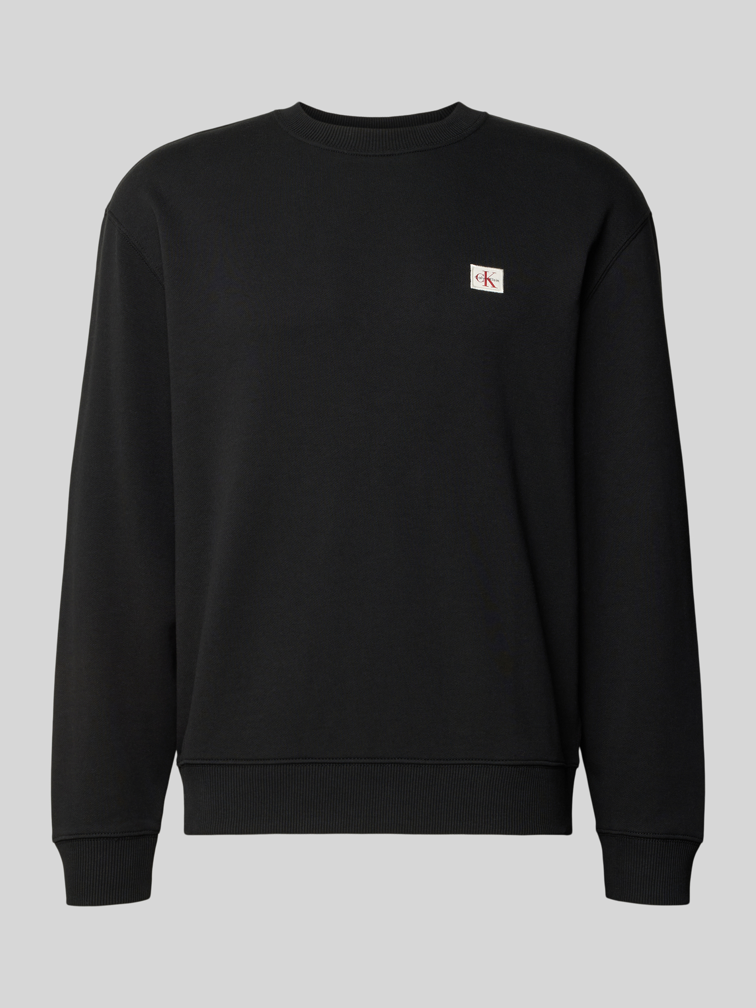 Calvin Klein Jeans, Herren, Pullover, Ls Eu 350terry Badge Cn Swtshrt, Schwarz, (L) - Bild 5