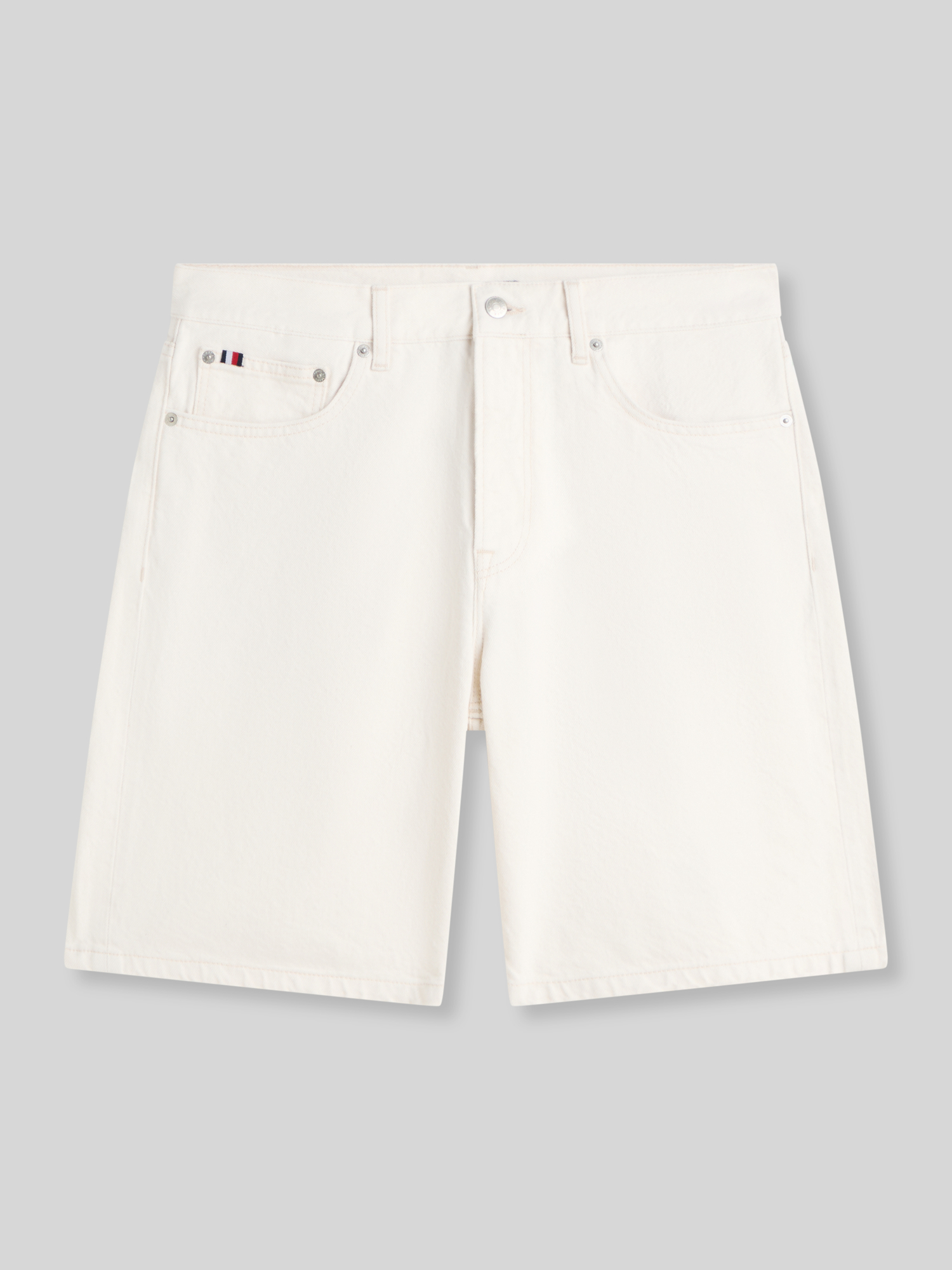 Tommy Hilfiger Herren Jeans Shorts Regular Fit Gr. 31 Offwhite