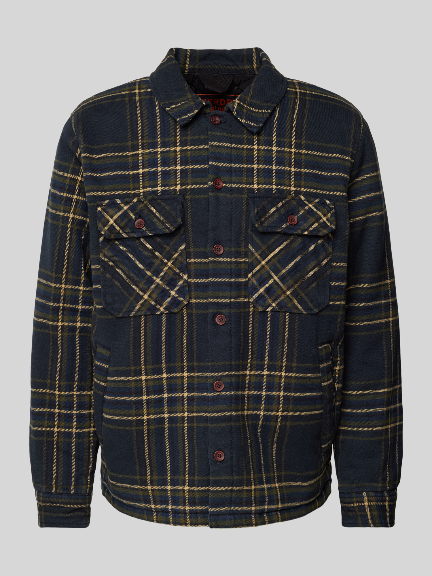 Superdry Herren Hemdjacke L Orange