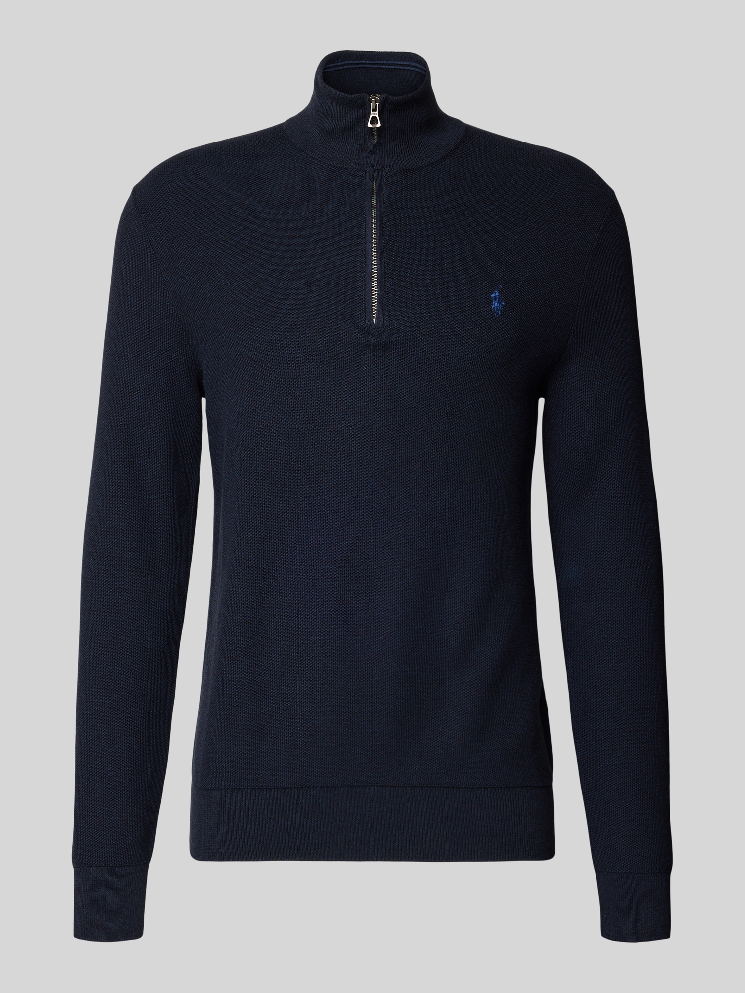 Polo Ralph Lauren Herren Troyer L Marine Melange Baumwolle