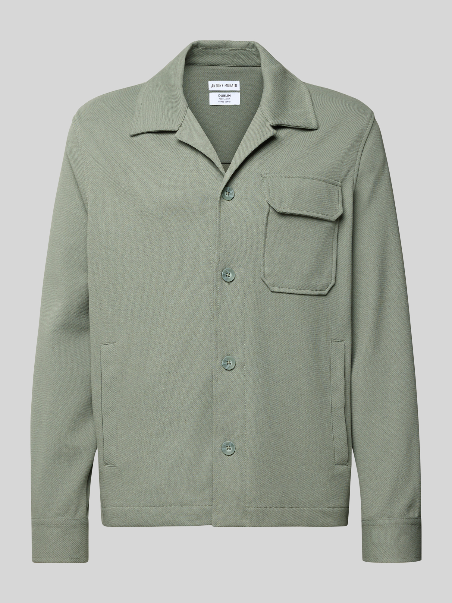 Antony Morato Herren Hemdjacke - Baumwolle - Schilf - 54