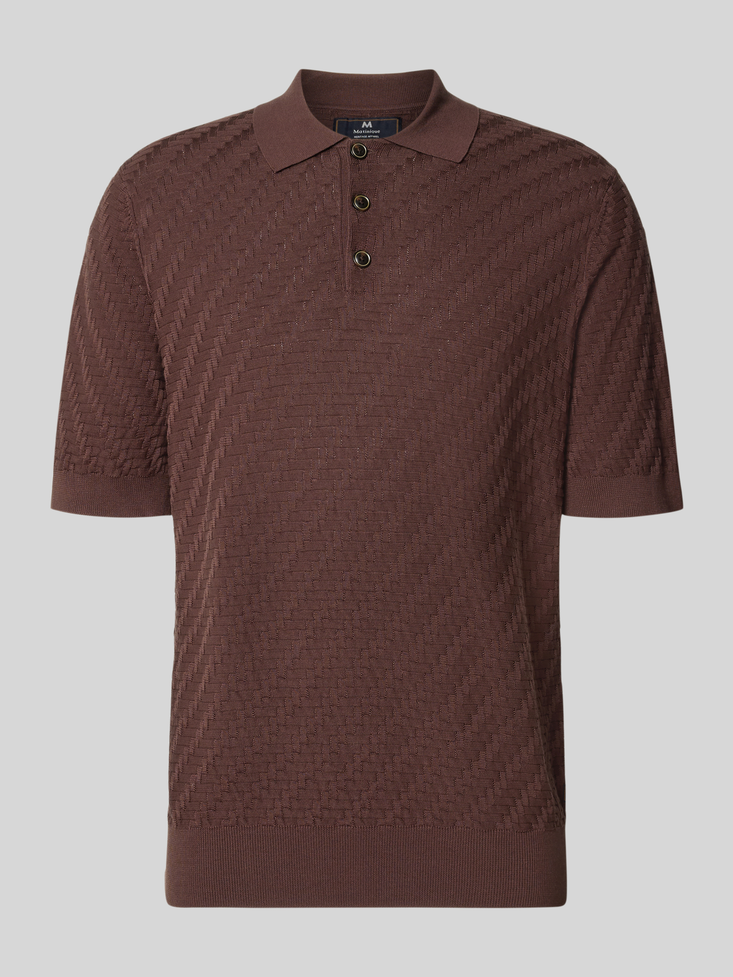 Matinique - Herren - Poloshirt - Regular Fit - Dunkelbraun - L