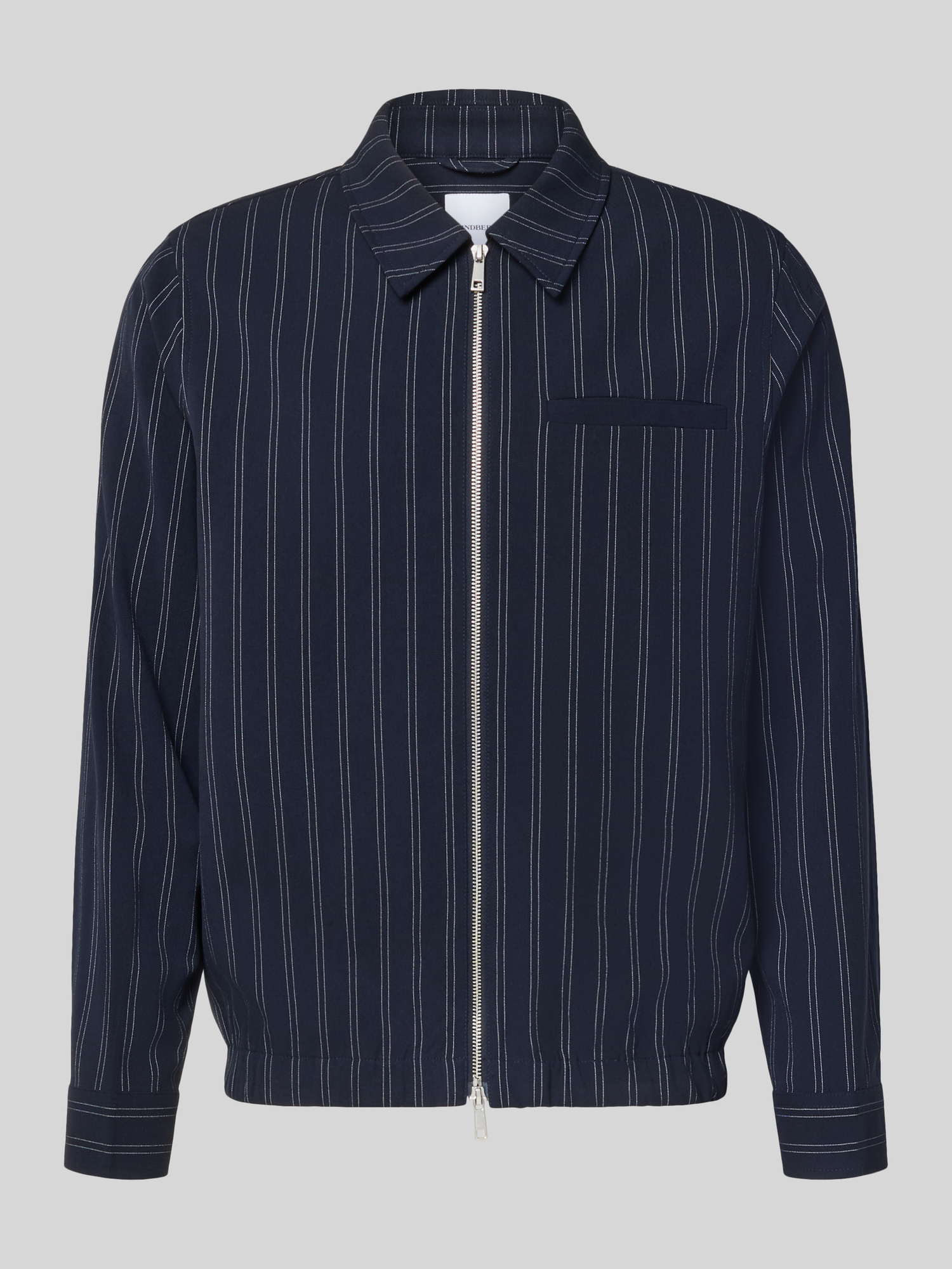 Lindbergh Herren Hemdjacke Modern Fit Dunkelblau XL