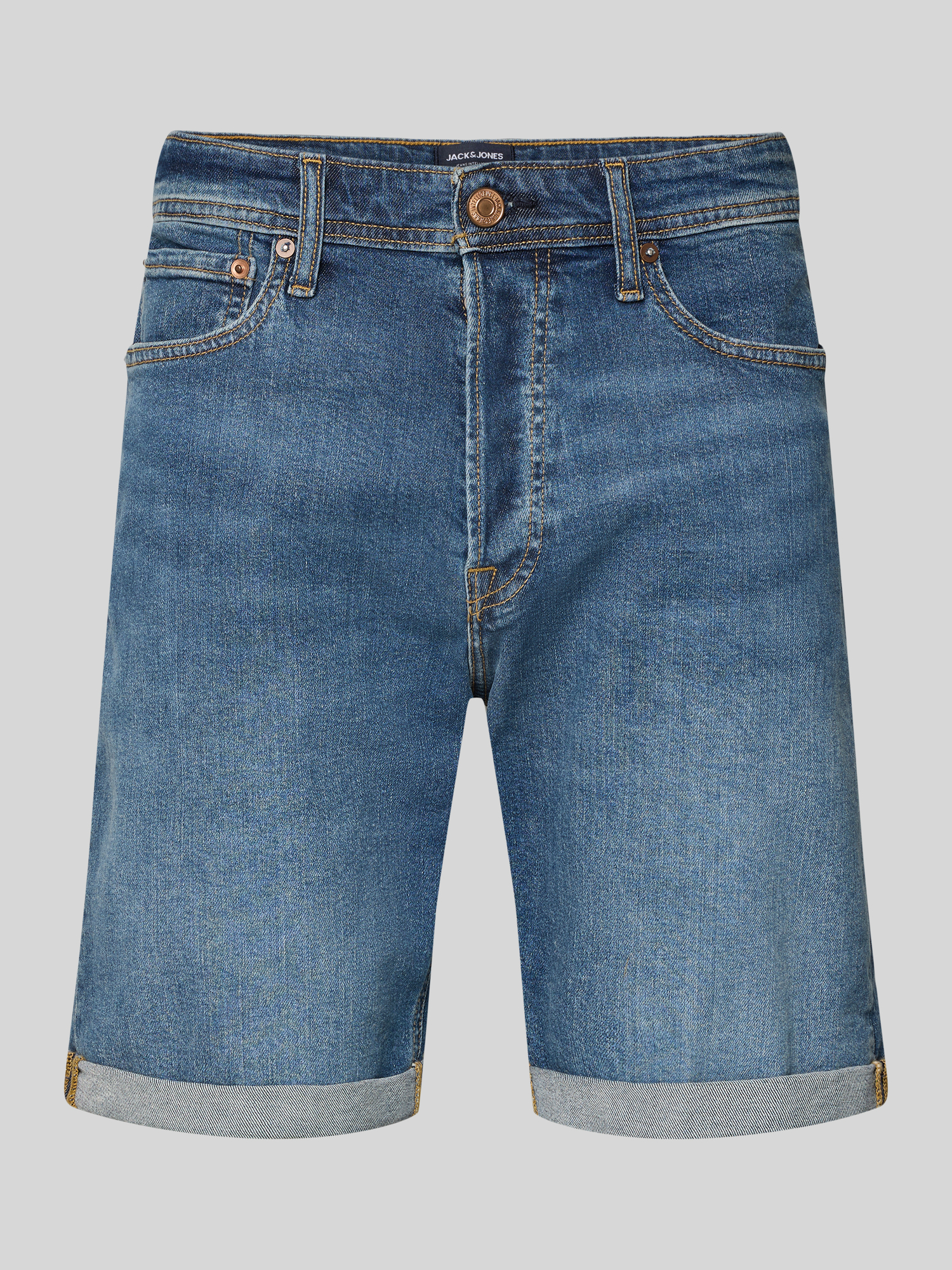 Jack & Jones Herren Jeans Shorts Regular Fit Blau Gr. M - Bild 2