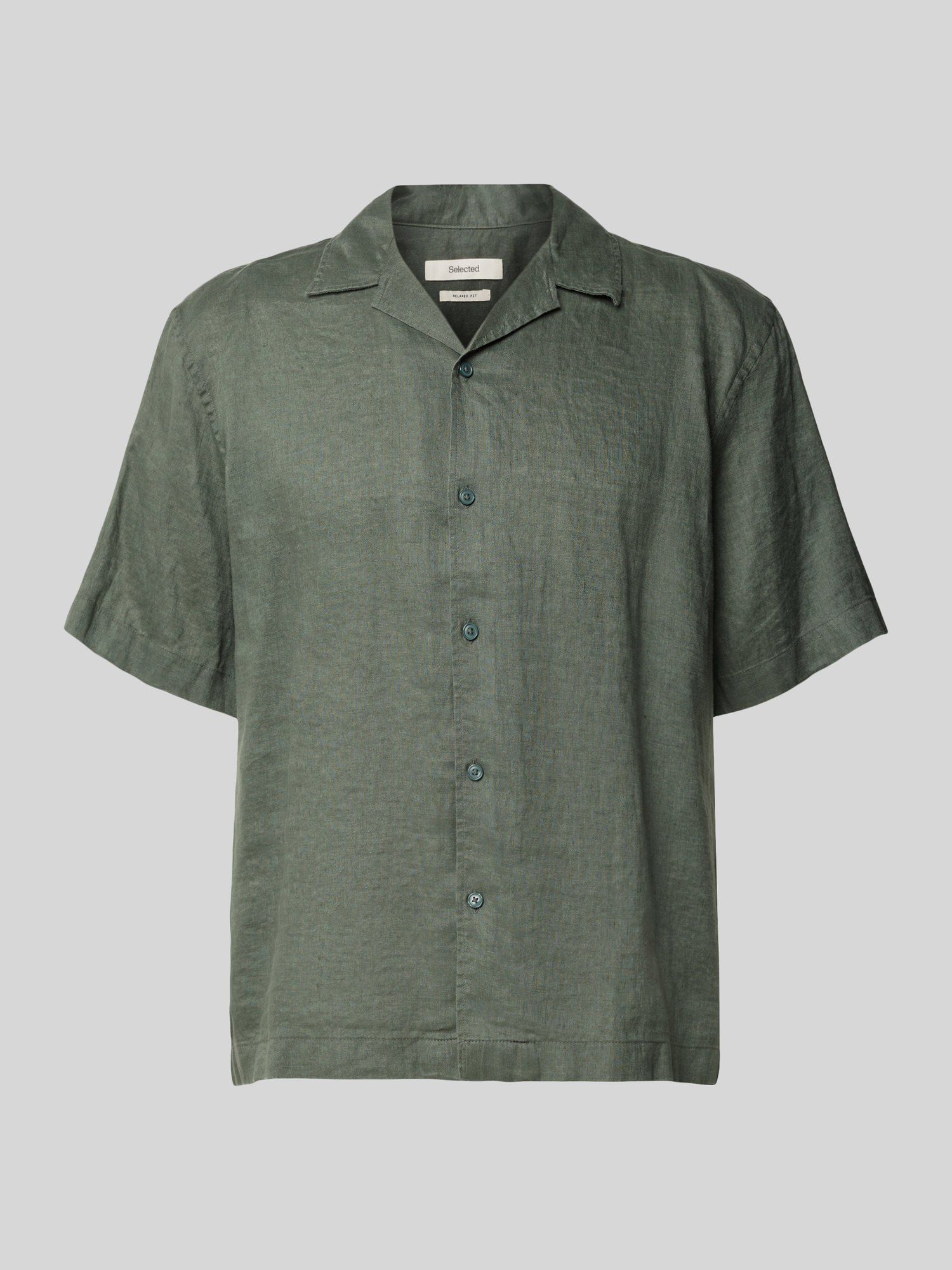 Selected Homme Herren Leinen Hemd Gr. M Hellgrün
