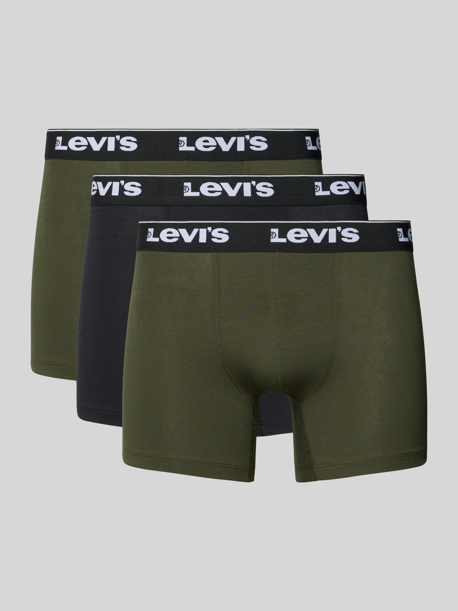 Levi's Boxershorts 3er-Pack Uni Kaki Combo - Größe XL - Bild 2