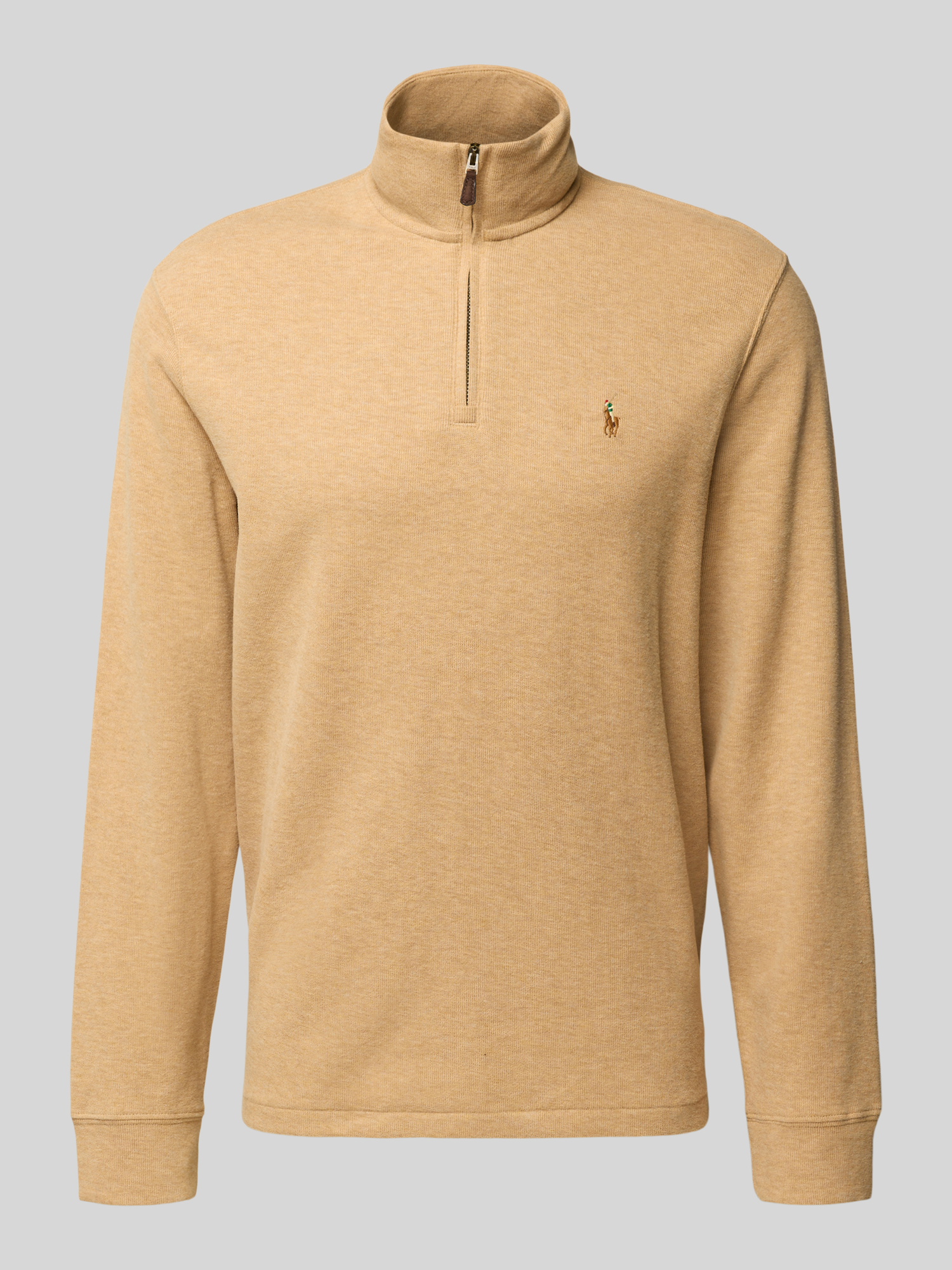Polo Ralph Lauren Herren Troyer - Baumwolle - Camel Melange - XL