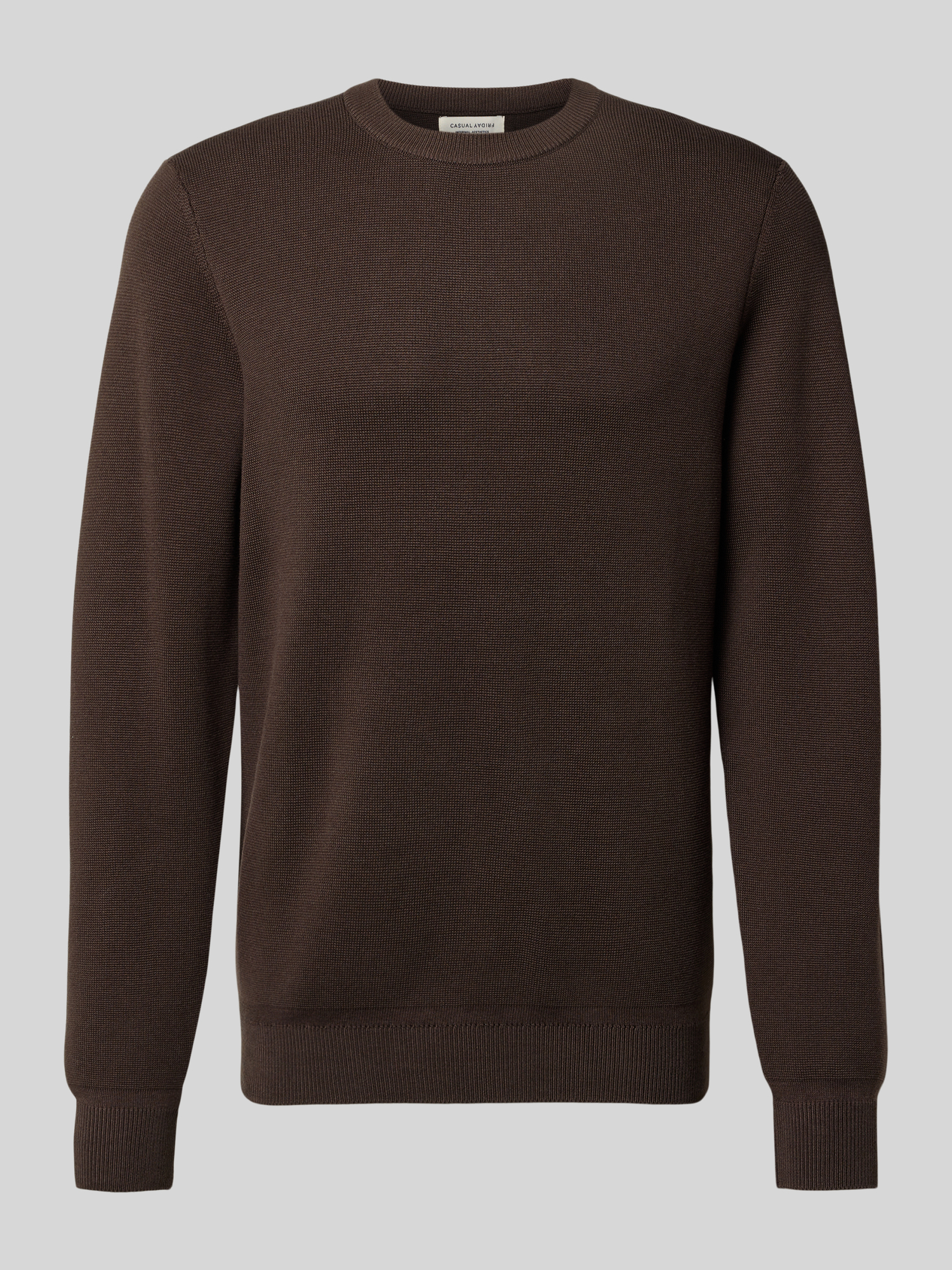 Casual Friday Herren Pullover - Viskose - Schoko - M