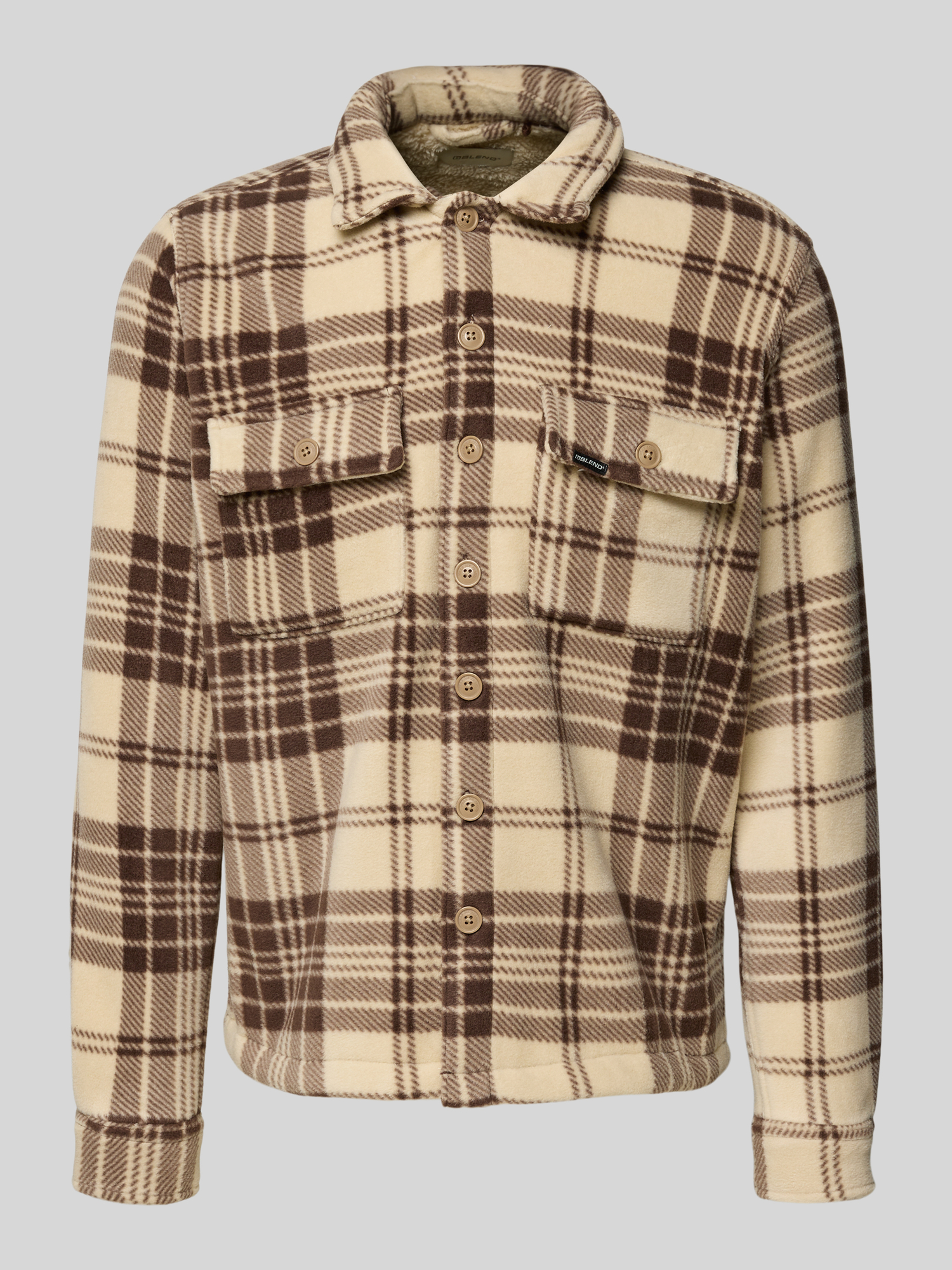 Blend Herren Hemd Regular Fit Beige XL