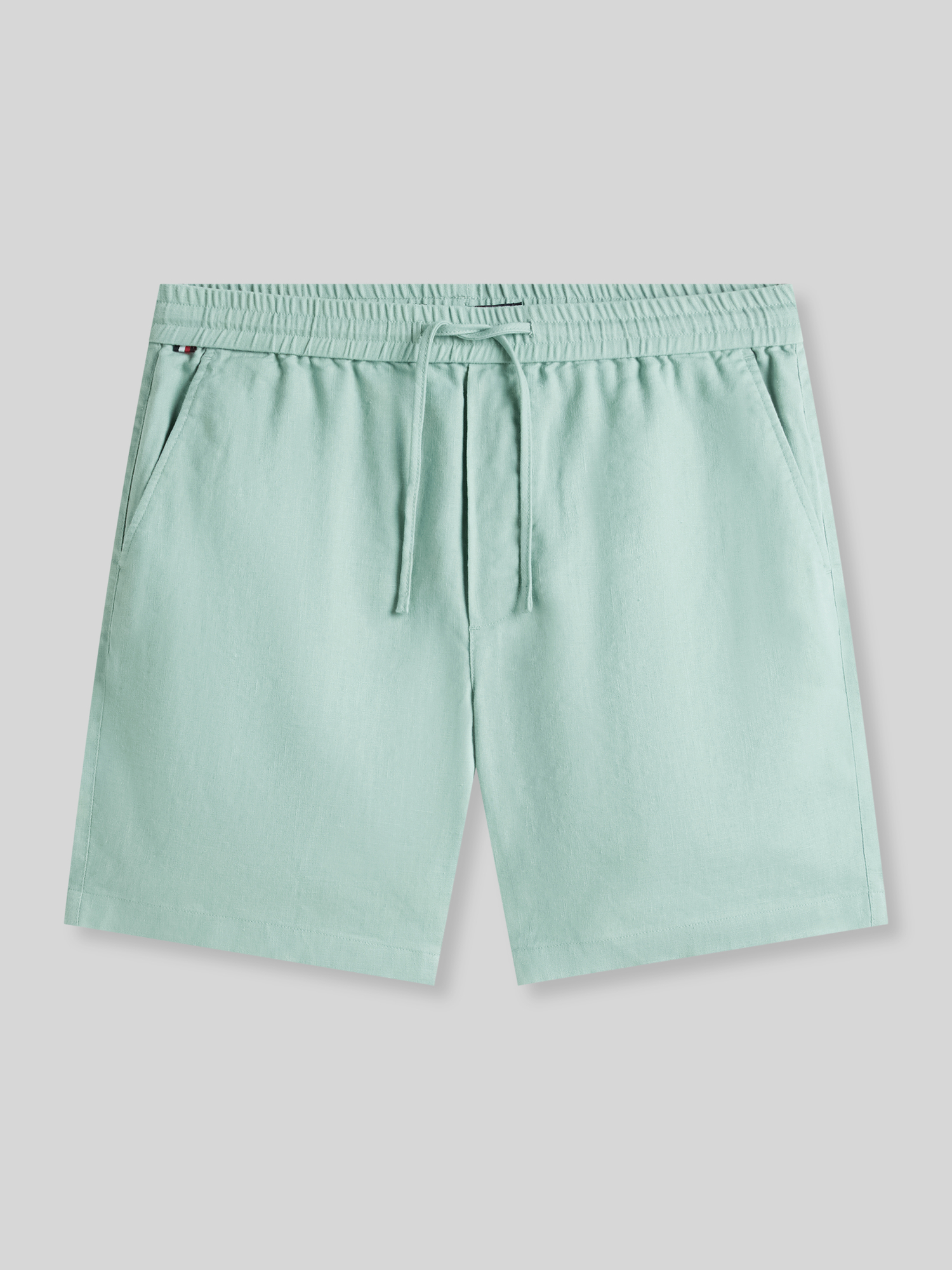 Tommy Hilfiger Herren Leinenmischung Bermuda Shorts - Türkis - Größe 36
