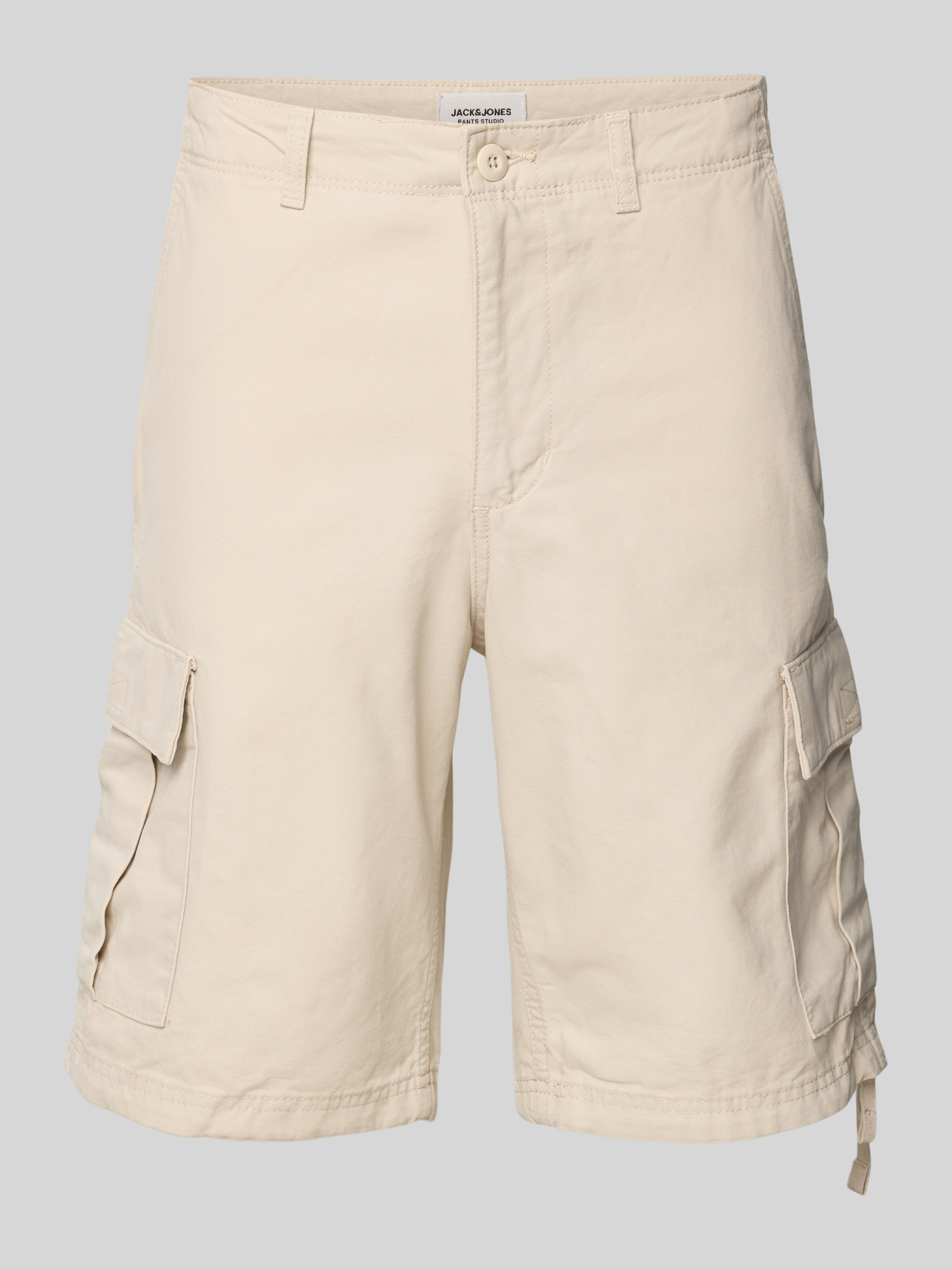Jack & Jones Herren Cargo Shorts - Baumwolle - Offwhite - Gr. S