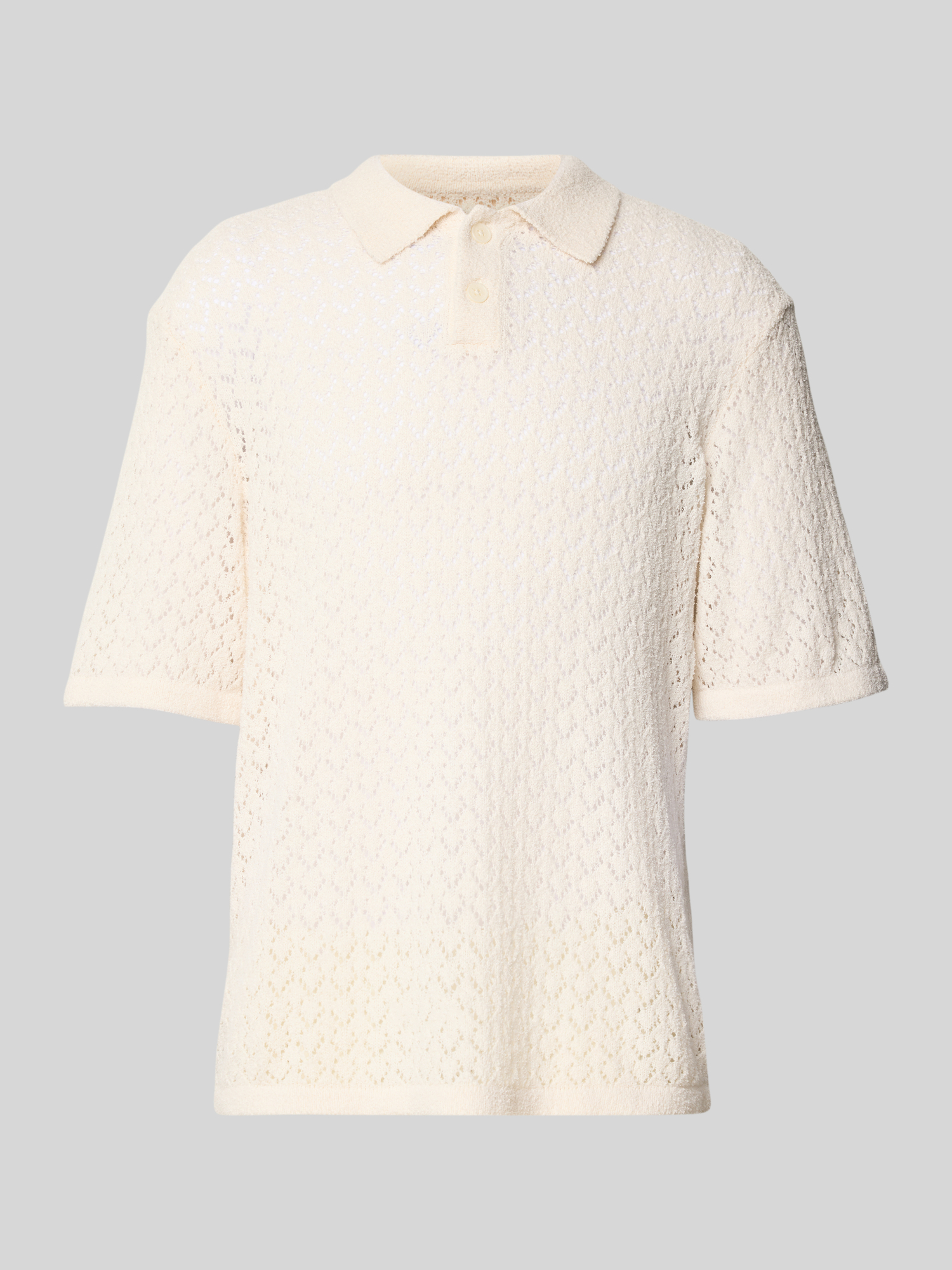 Jack & Jones Herren Poloshirt - Gr. XL - Offwhite