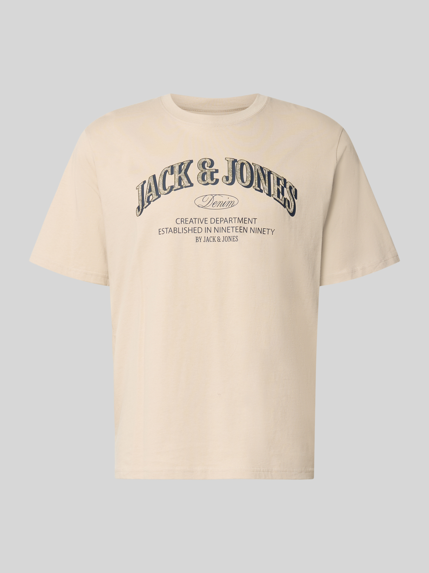 Jack & Jones Herren Beige T-Shirts, Gr. L