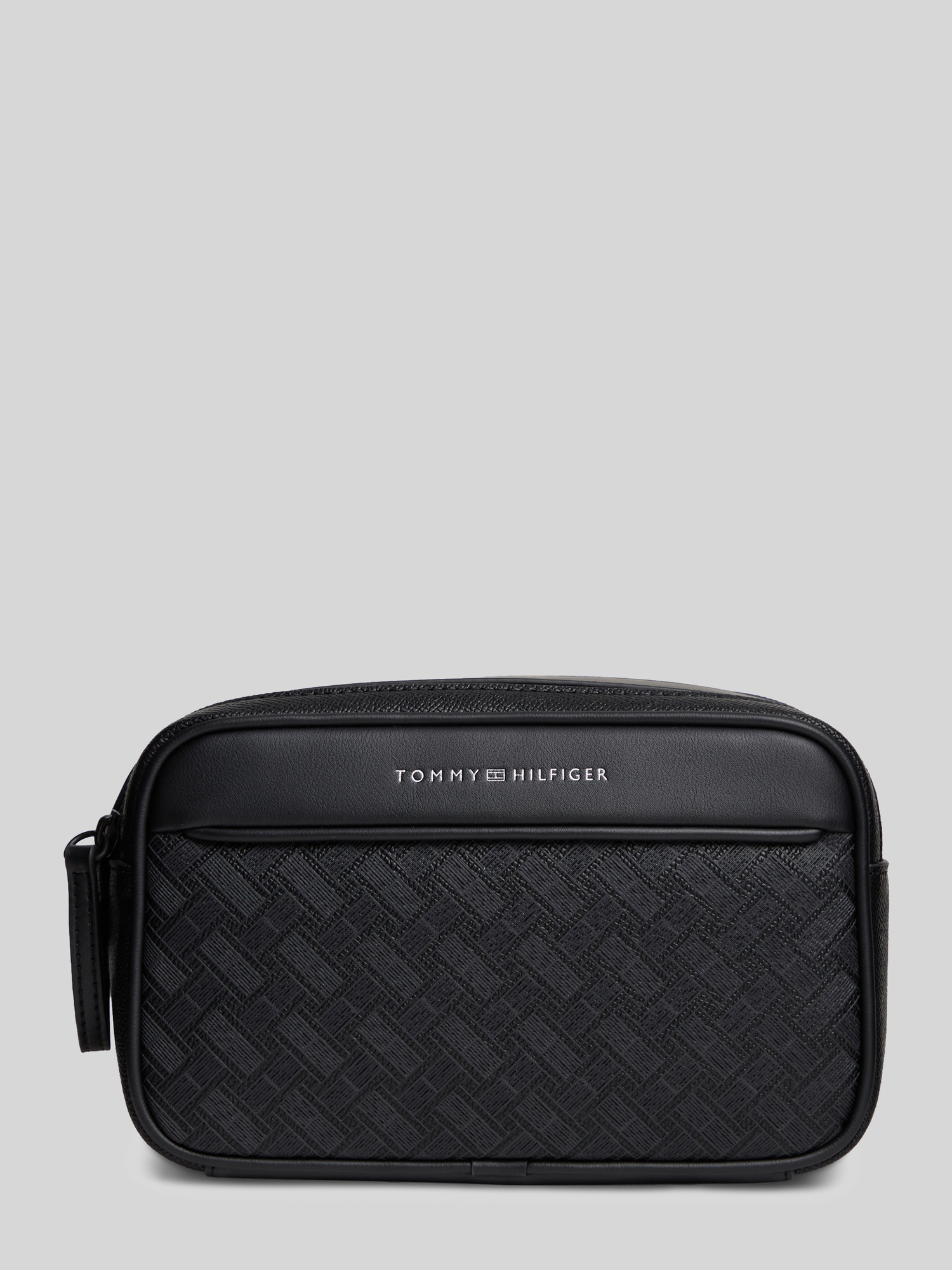 Tommy Hilfiger Kulturbeutel MODERN MONOGRAM WASHBAG für Herren aus Polyurethan in Schwarz Größe 1