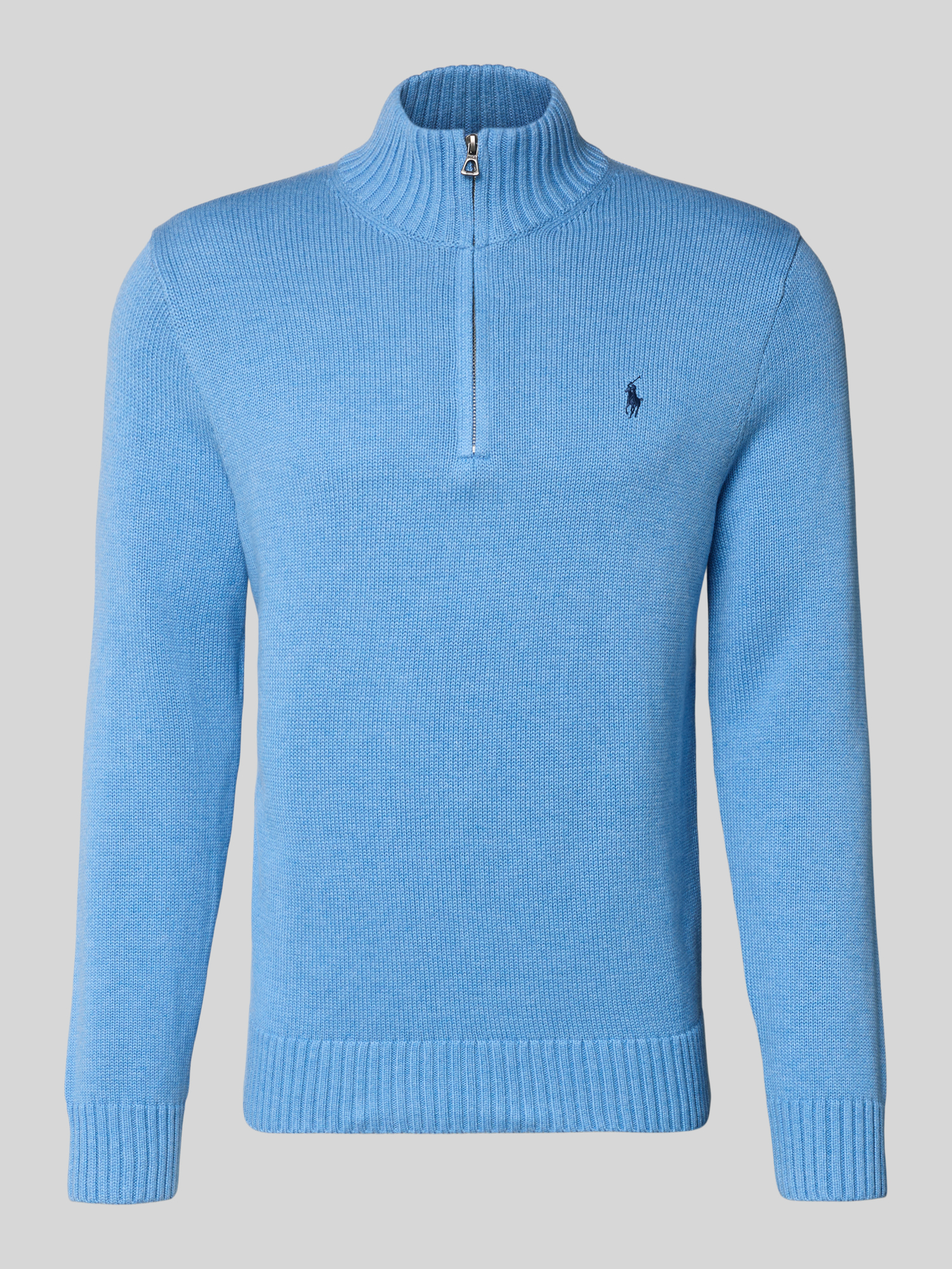 Polo Ralph Lauren Herren Troyer Größe M Royal Melange Baumwolle