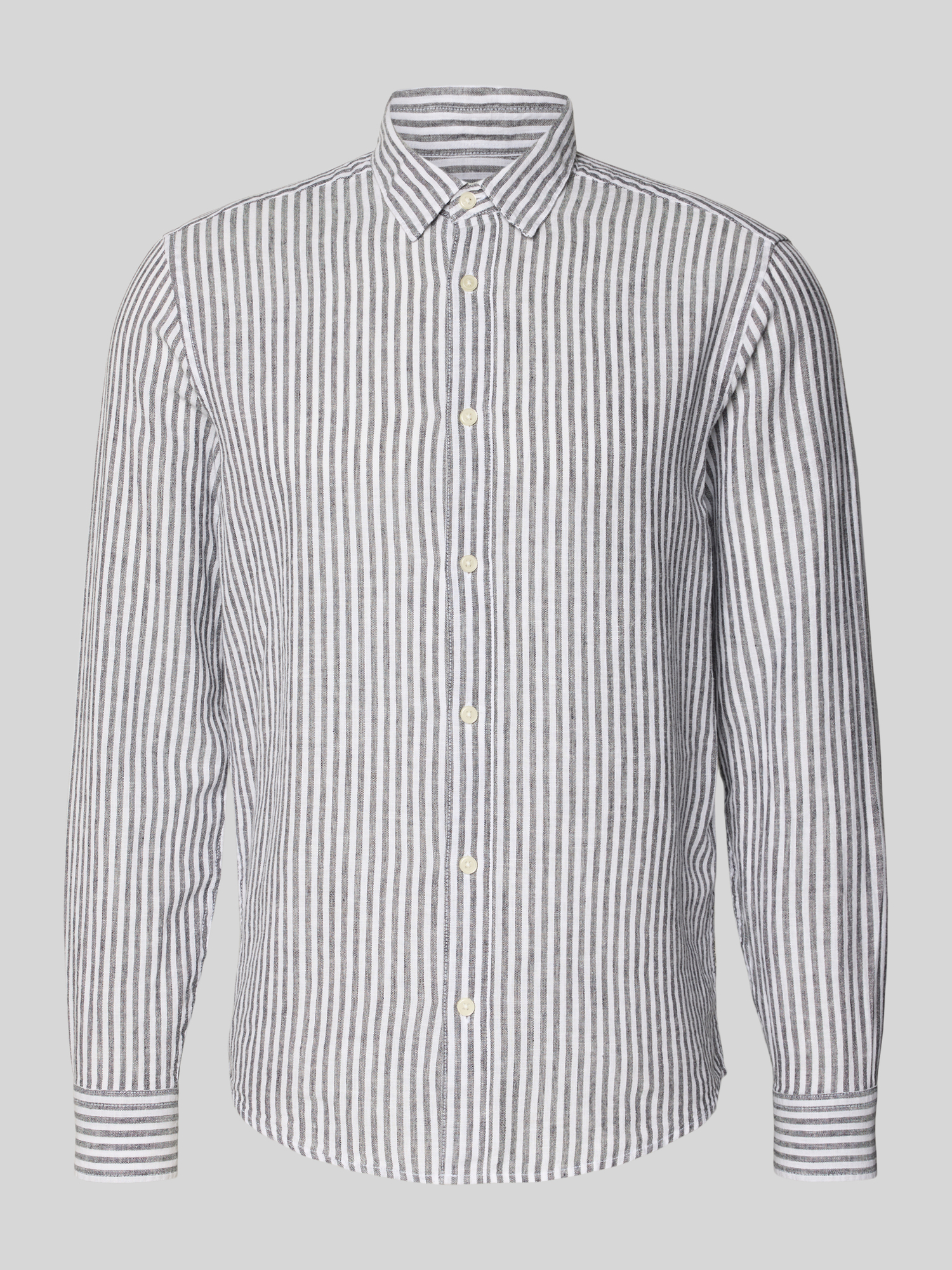 Only & Sons Herren Hemd Leinen-Baumwoll-Mix Marine Gr. XL