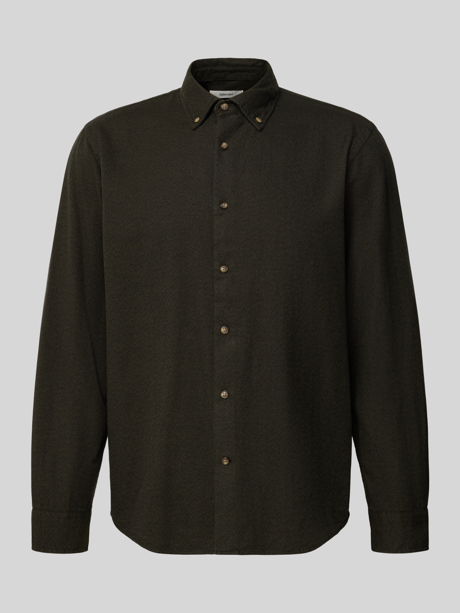 Selected Homme - Hemd - Baumwolle - Dunkelgrün - S