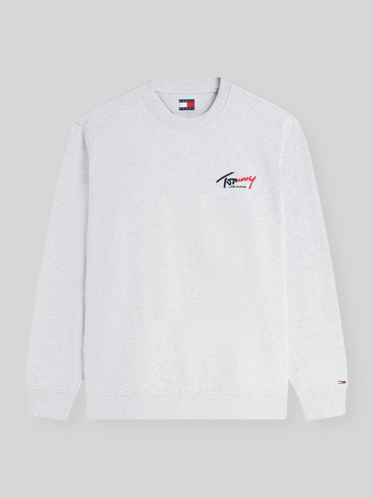 Tommy Jeans - Herren - Sweatshirt - XL - Hellgrau Melange